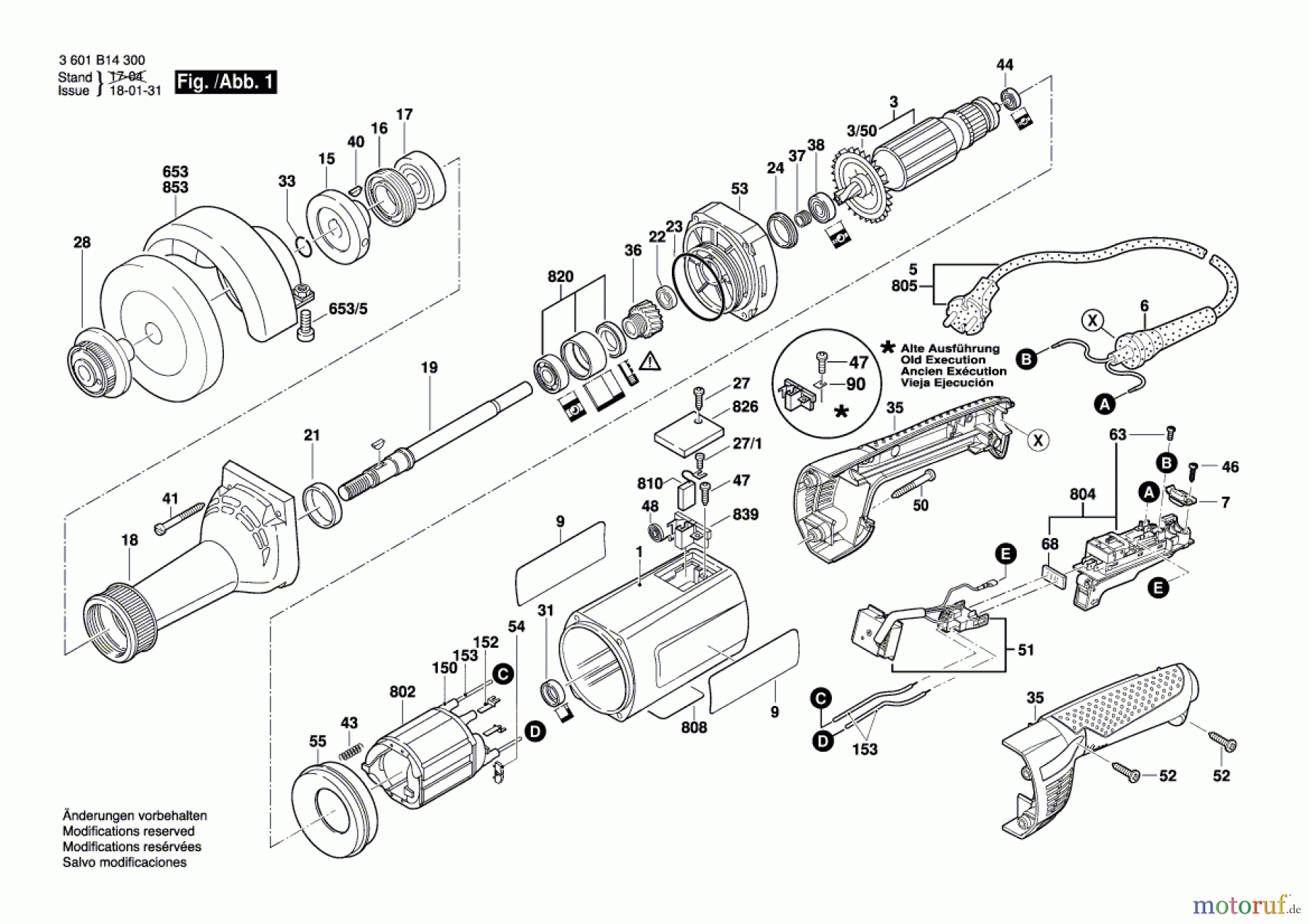  Bosch Werkzeug Hf-Geradschleifer GERADSCHLEIFER GGS 8 SH Seite 1