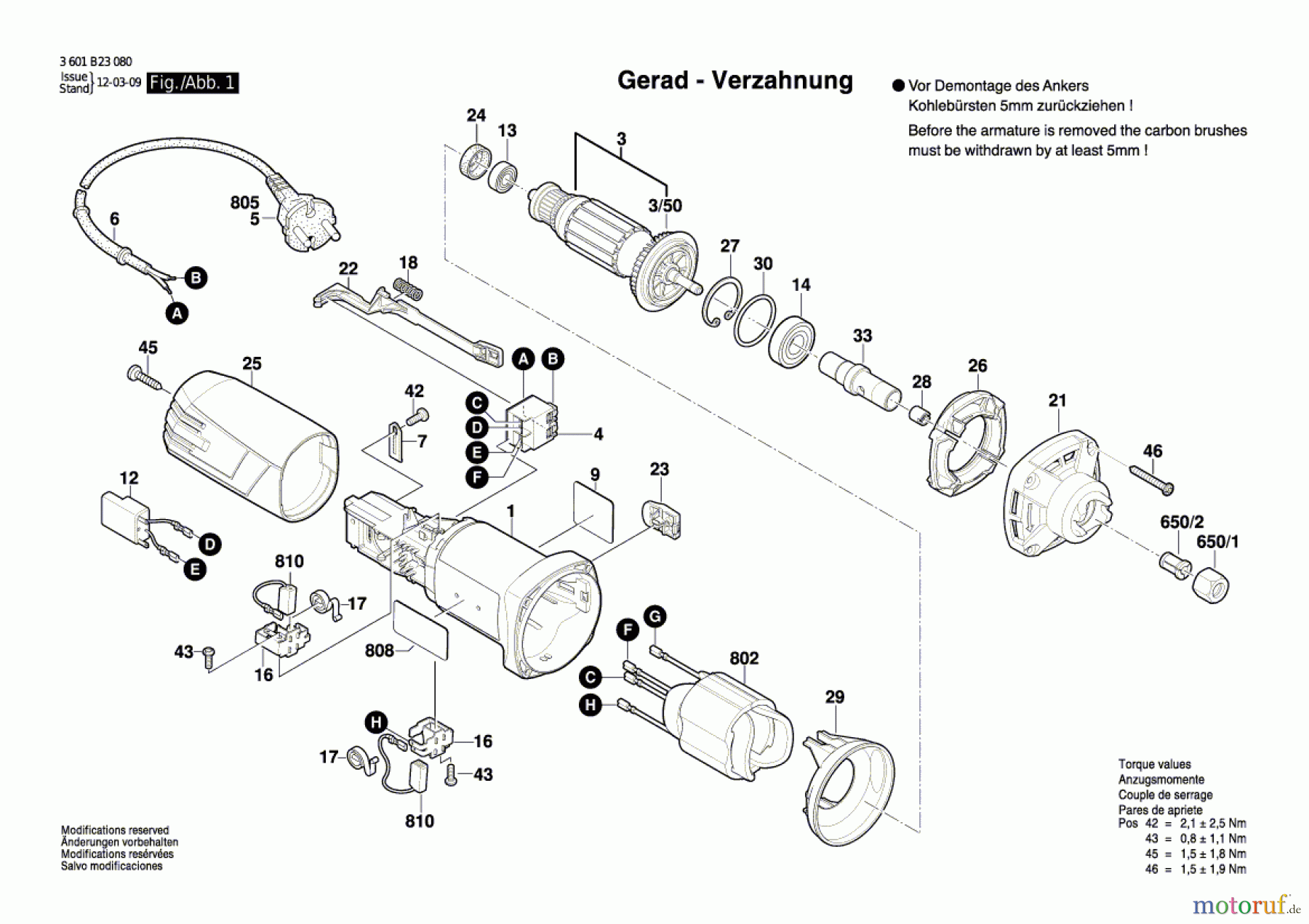 Bosch Werkzeug Hf-Geradschleifer GERADSCHLEIFER GGS 5000 Seite 1