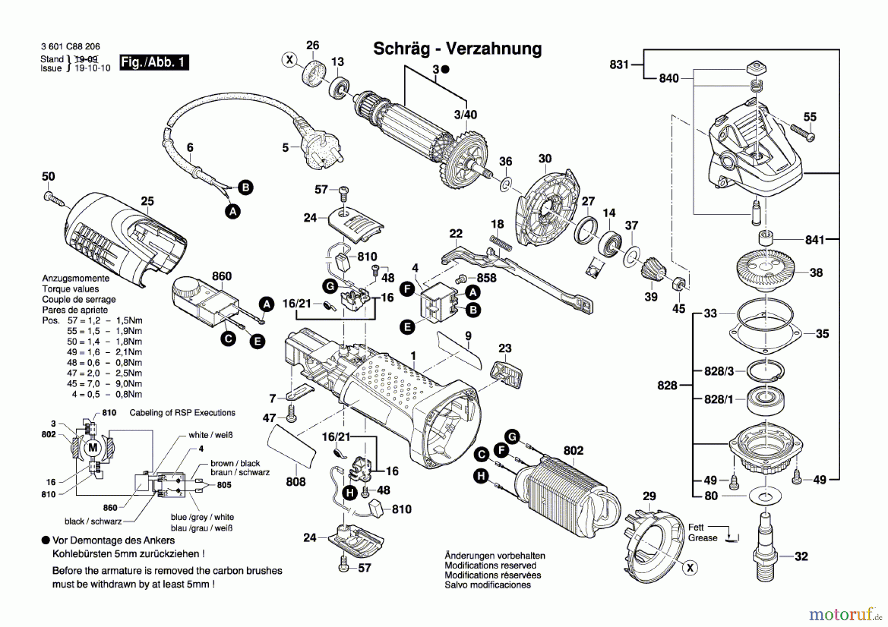  Bosch Werkzeug Winkelschleifer GWS 7-125 S Seite 1