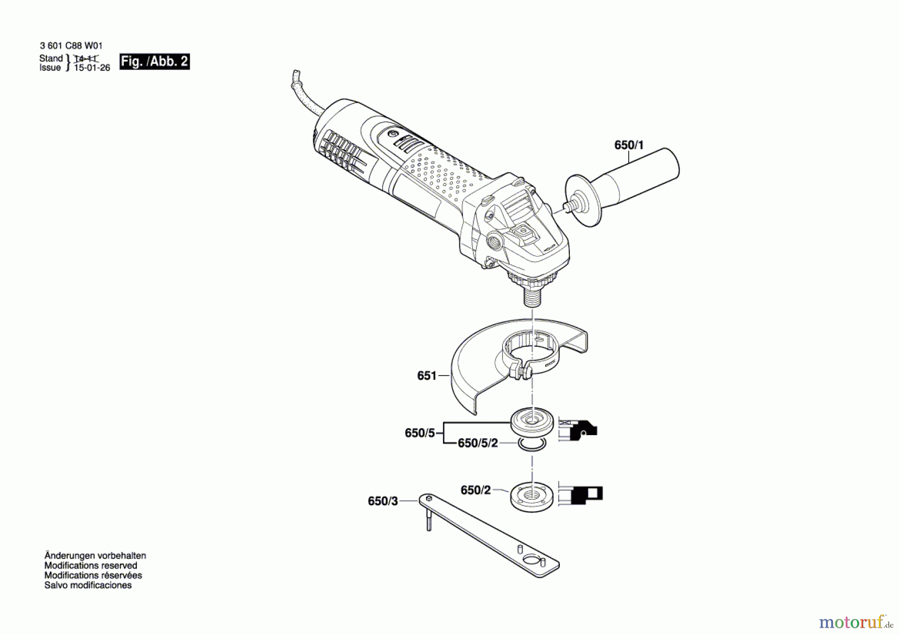  Bosch Werkzeug Winkelschleifer EWS 7-125 BASIC Seite 2