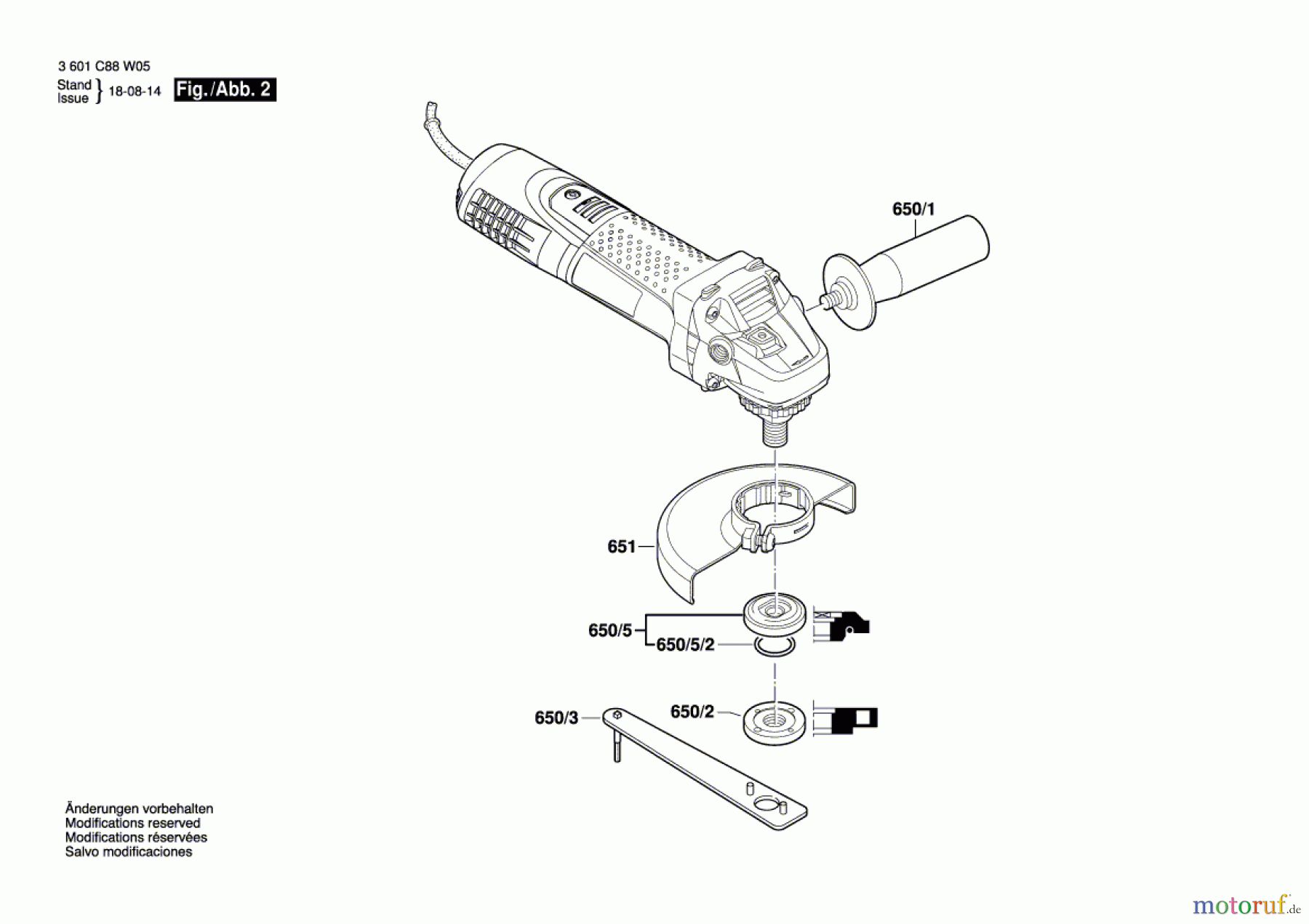 Bosch Werkzeug Winkelschleifer EWS 7-125-E BASIC Seite 2