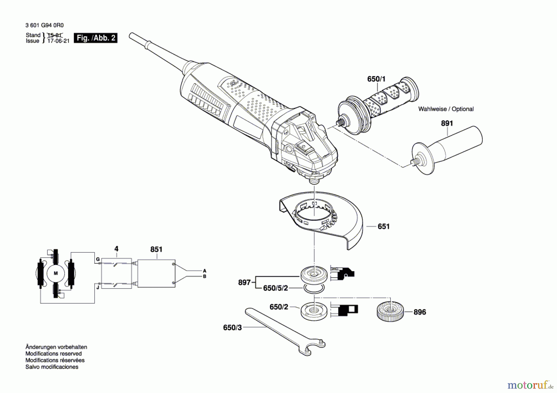  Bosch Werkzeug Winkelschleifer GWS 13-125 CIE Seite 2