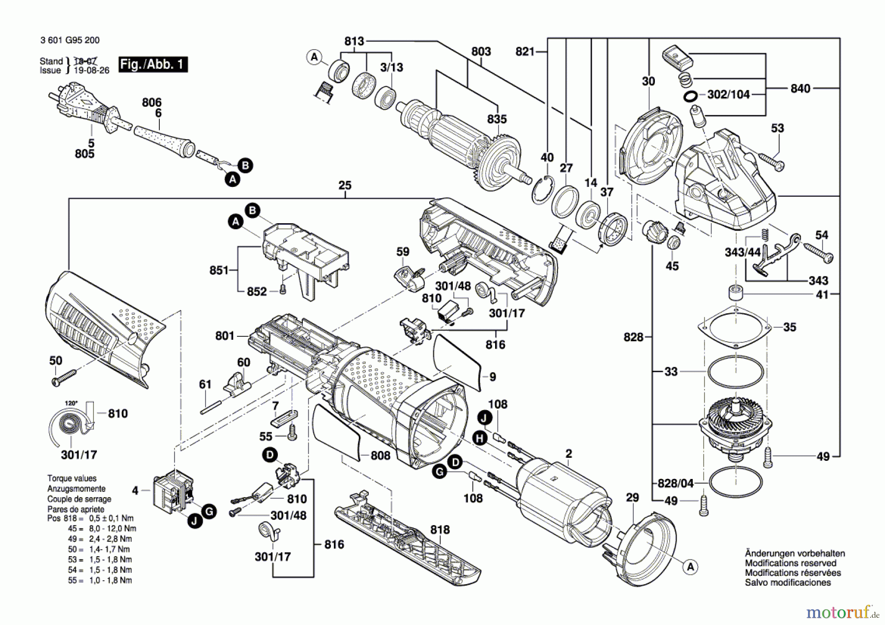 Bosch Werkzeug Winkelschleifer GWS 15-125 CIP Seite 1