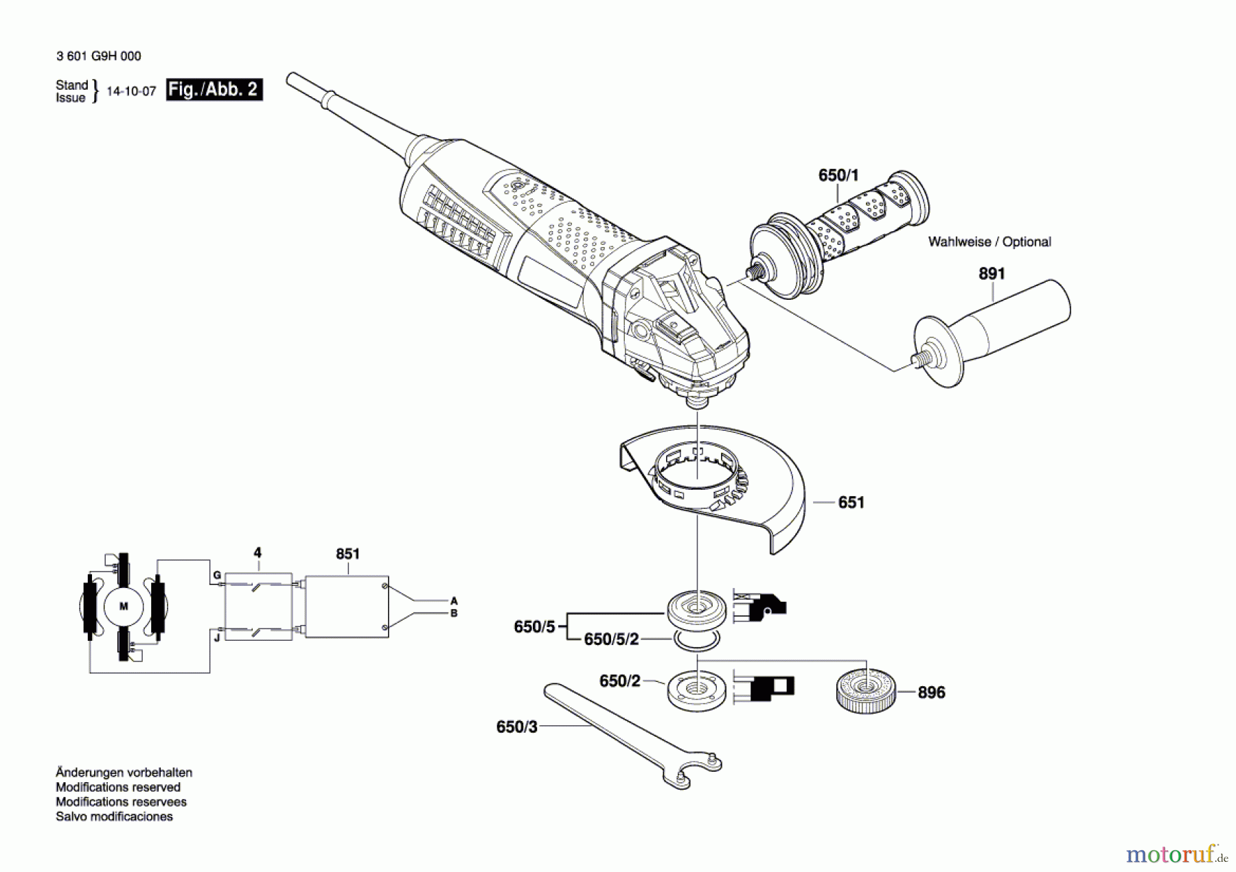  Bosch Werkzeug Winkelschleifer GWS 17-125 CIE Seite 2