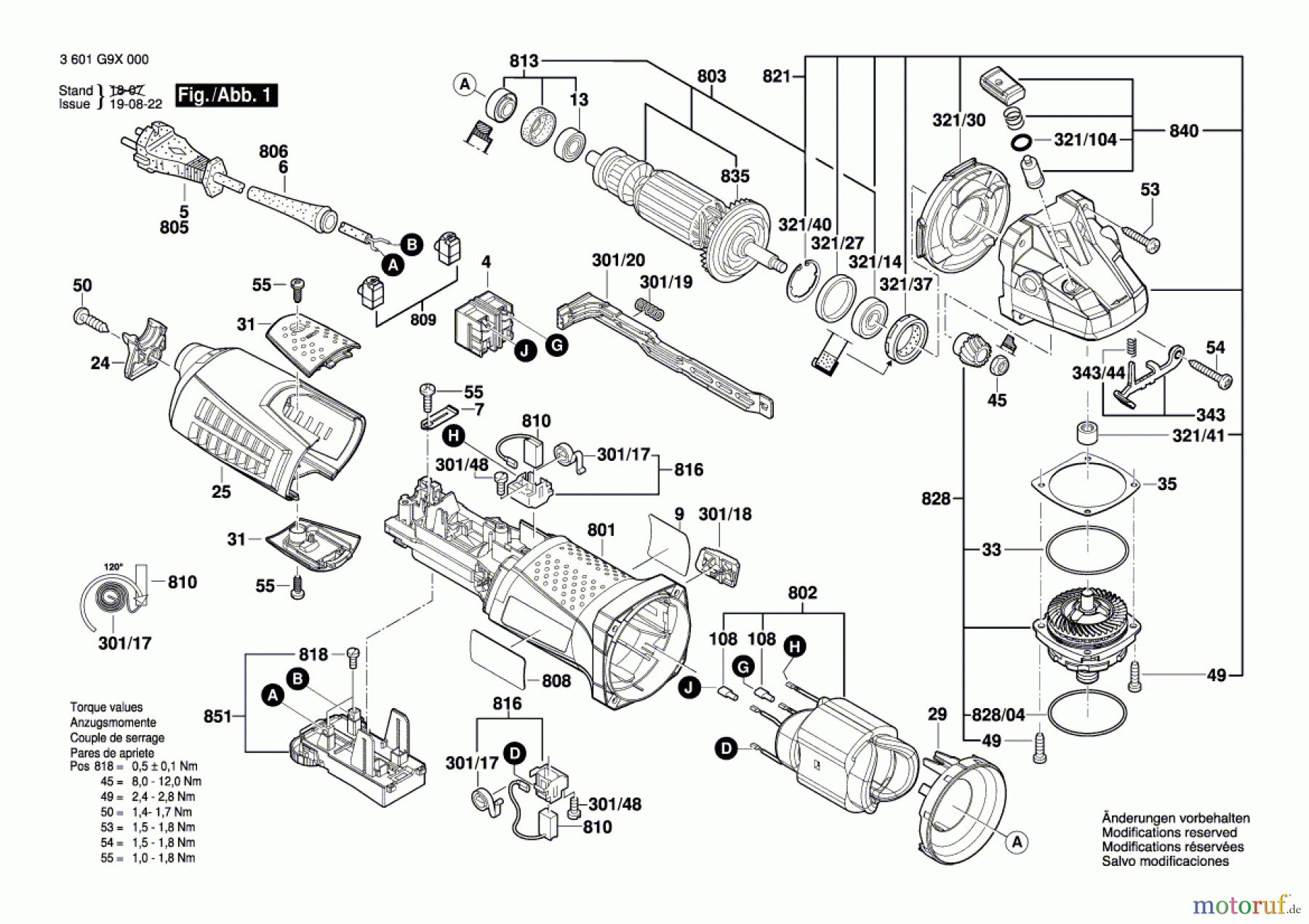  Bosch Werkzeug Winkelschleifer GWS 15-125 Inox Seite 1