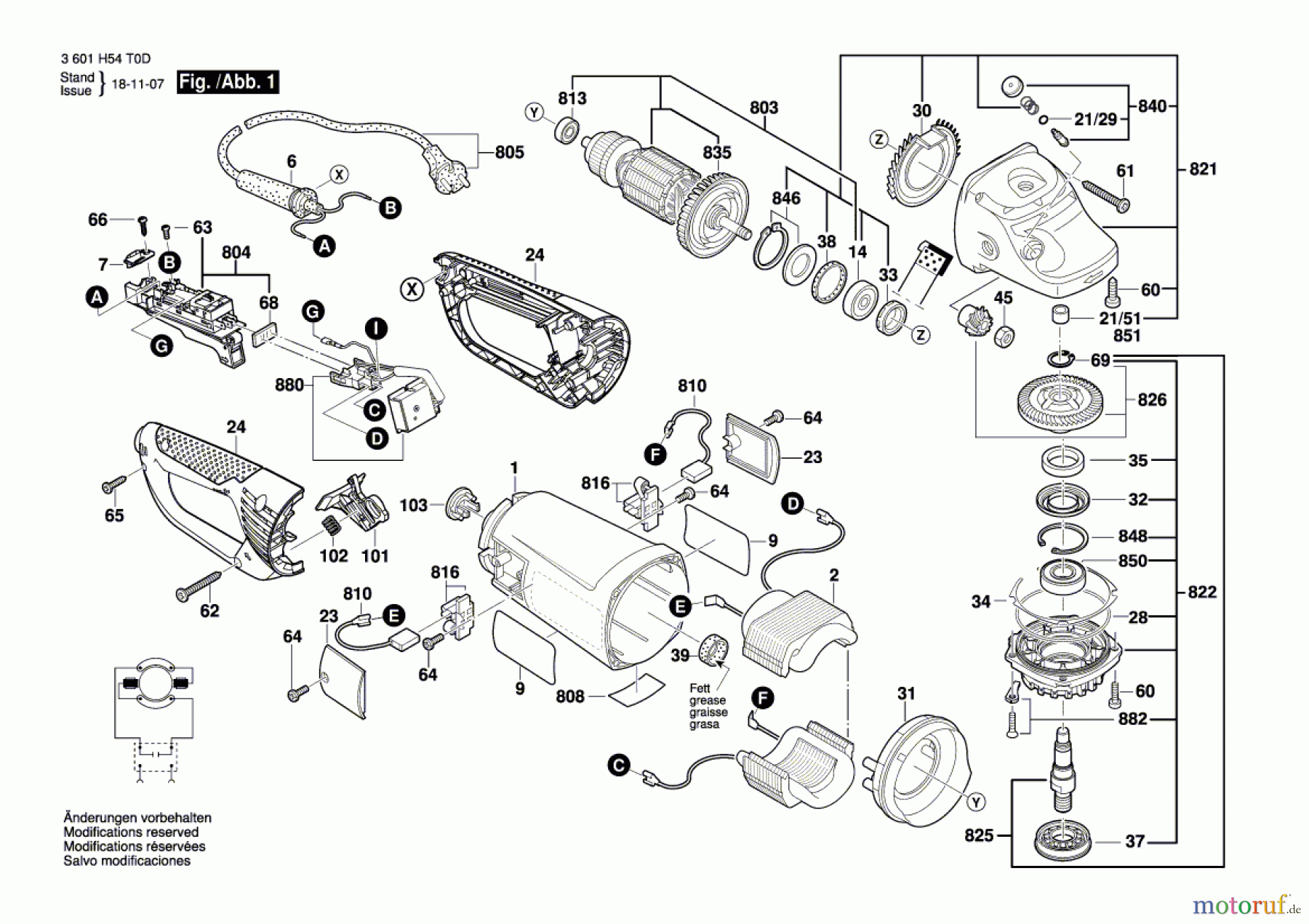  Bosch Werkzeug Winkelschleifer BAG 230-1 CLB Seite 1