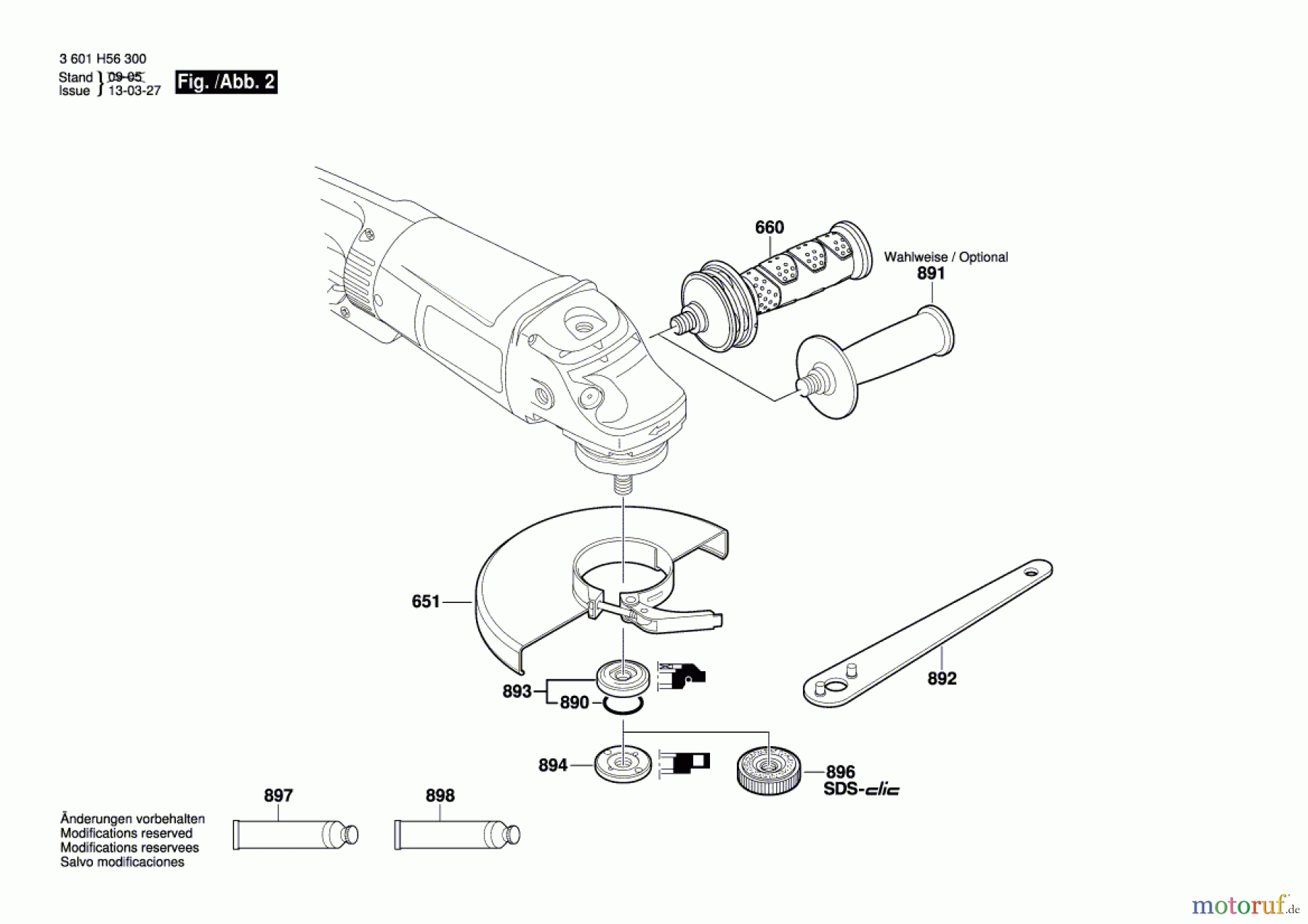  Bosch Werkzeug Winkelschleifer GWS 26-230 B Seite 2