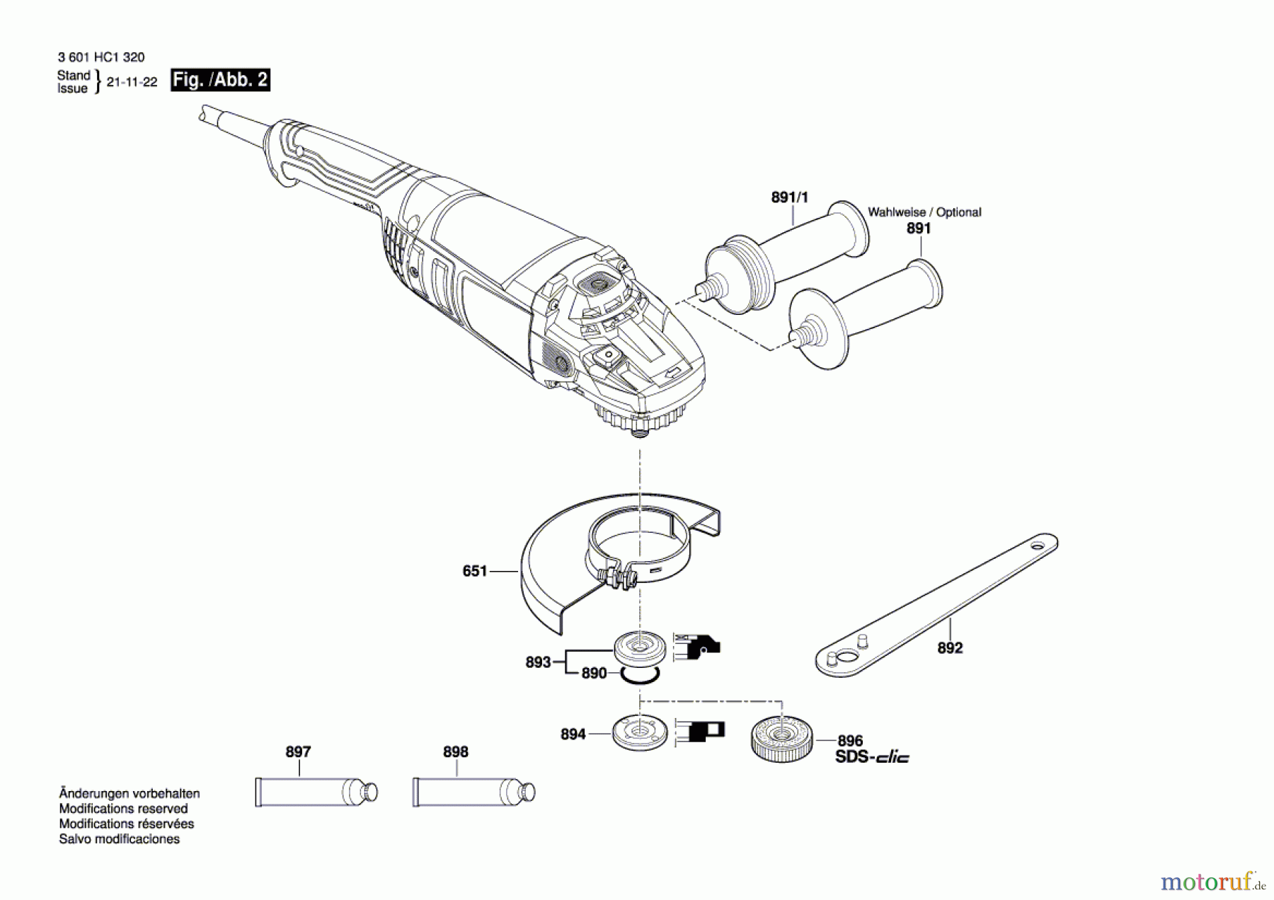  Bosch Werkzeug Winkelschleifer GWS 20-230 J Seite 2