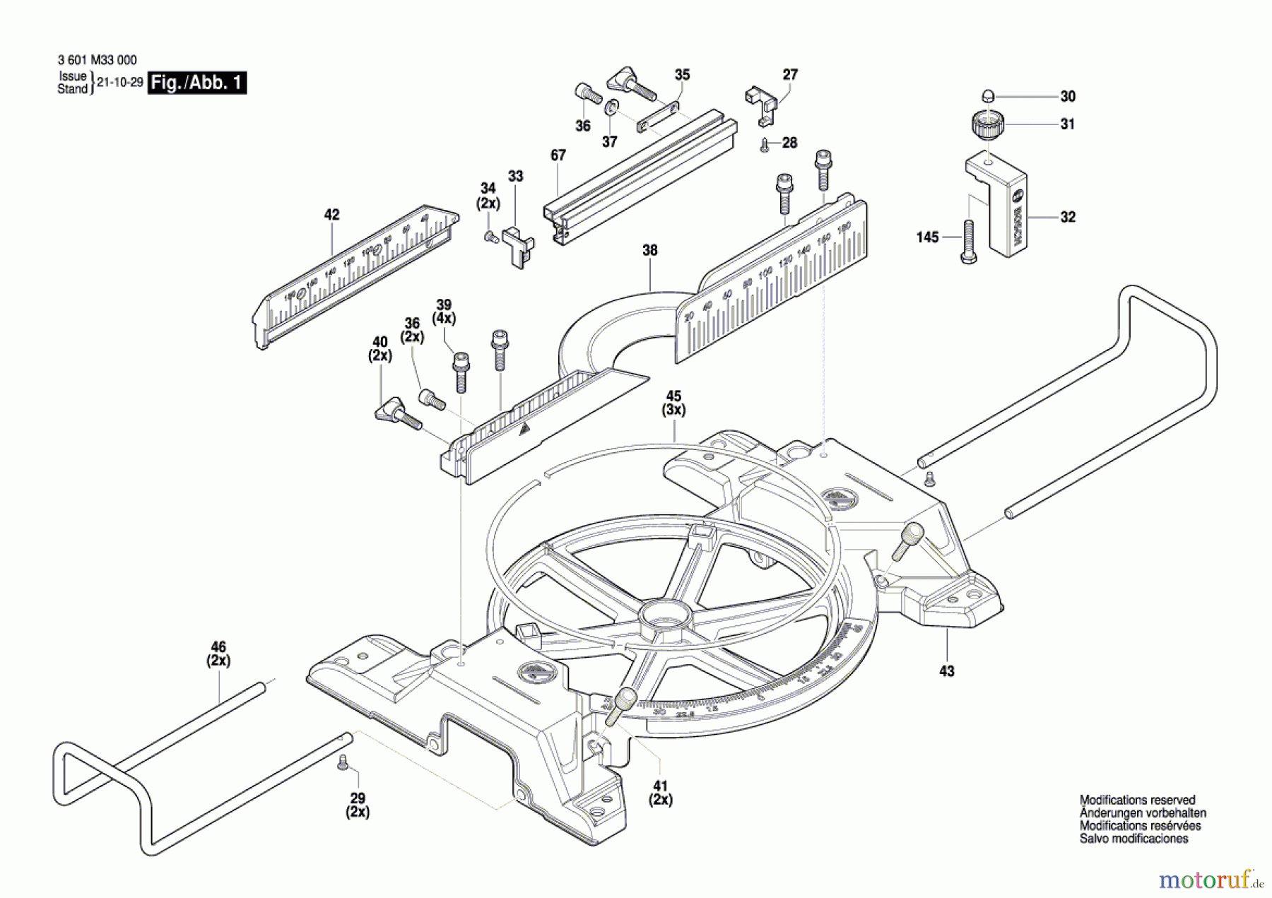 Bosch Werkzeug Kapp-/Gehrungssäge GCM 216 Seite 1