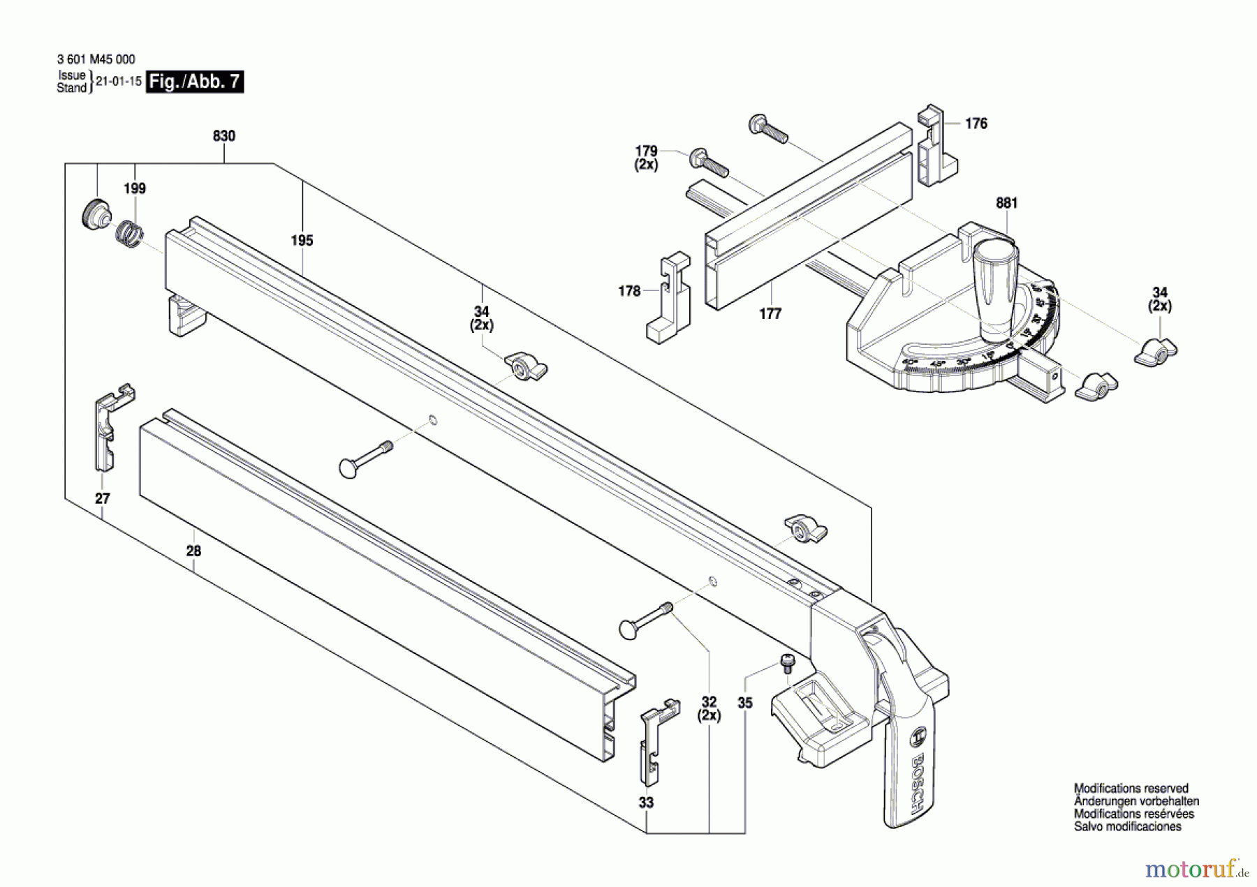  Bosch Werkzeug Tischkreissäge GTS 254 Seite 7