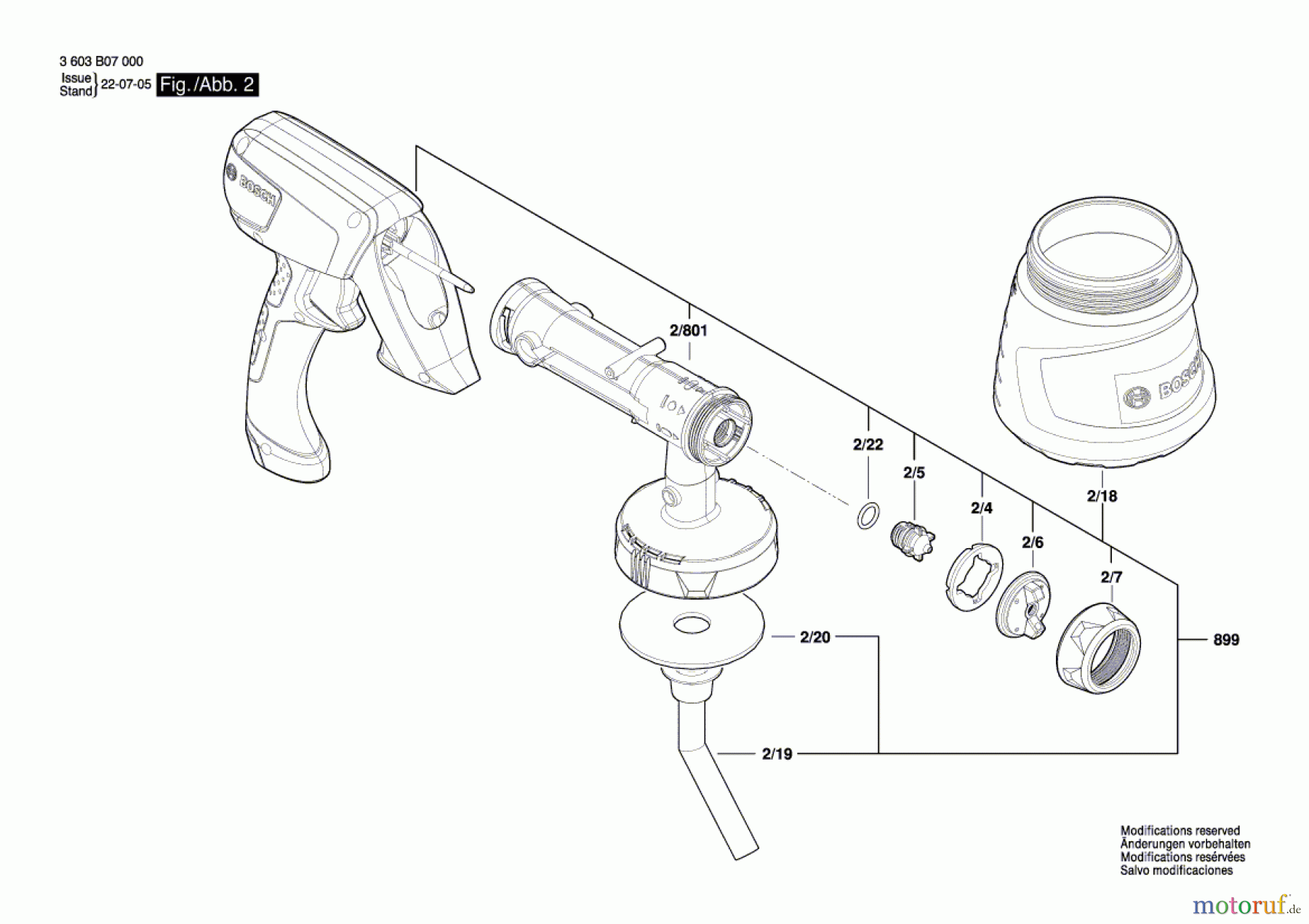 Bosch Wassertechnik Sprühpistole PFS 1000 Seite 2