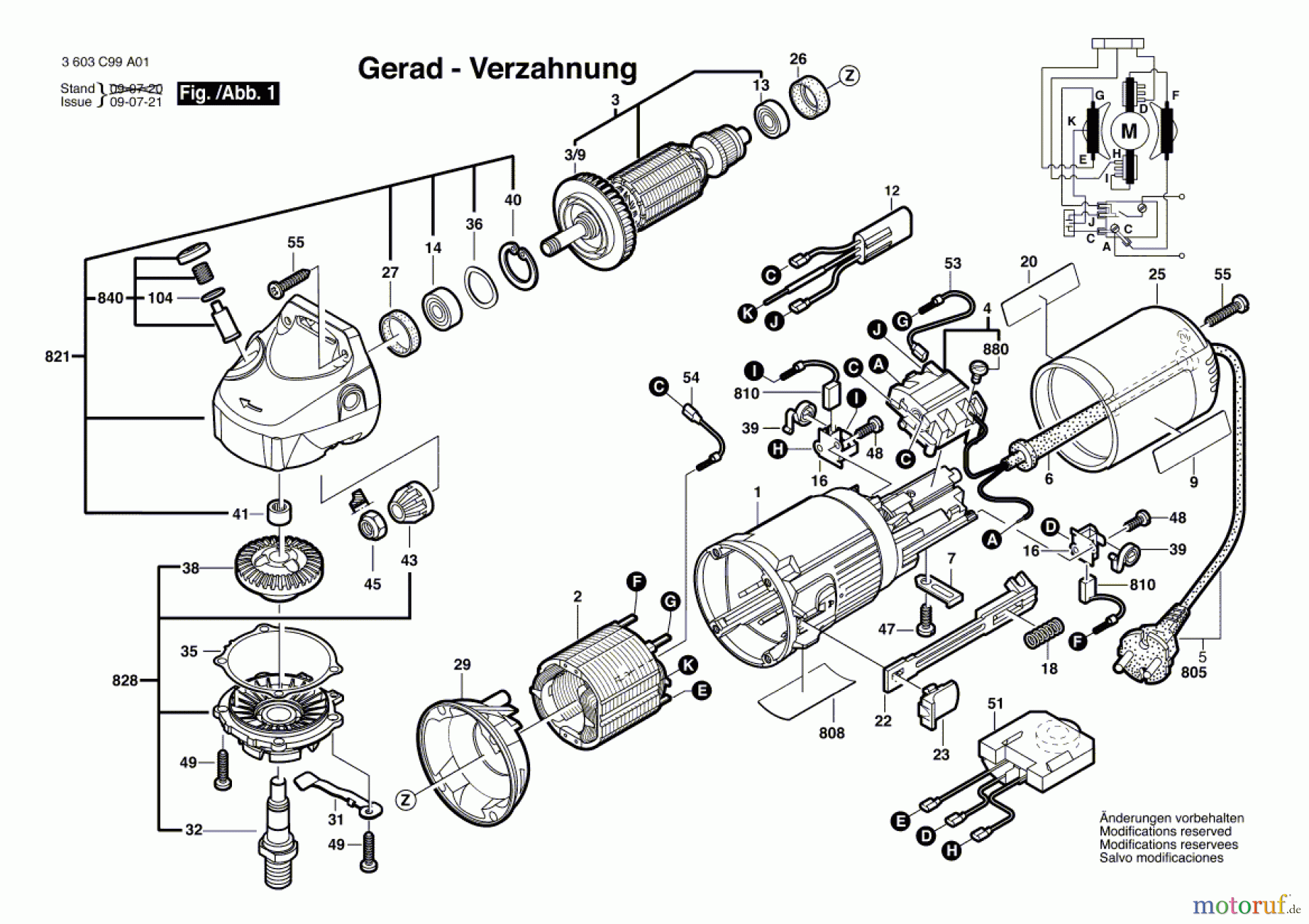  Bosch Werkzeug Winkelschleifer PWS 8-125 CE Seite 1
