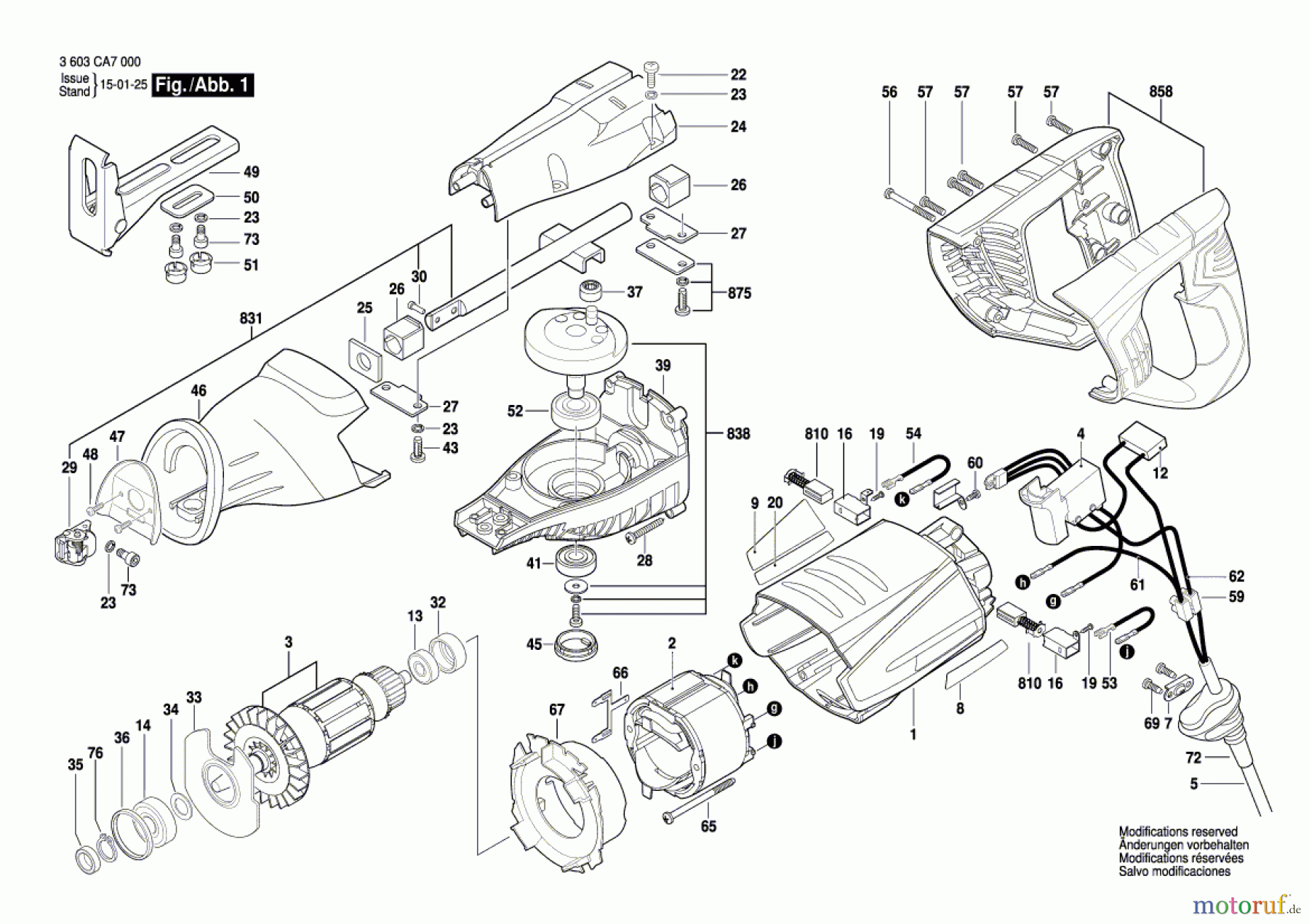  Bosch Werkzeug Säbelsäge PSA 700 E Seite 1