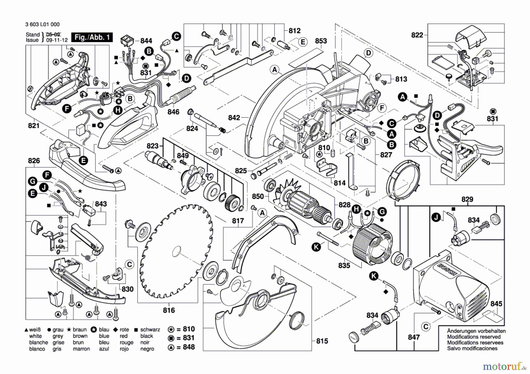  Bosch Werkzeug Kapp-/Gehrungssäge PCM 10 Seite 1