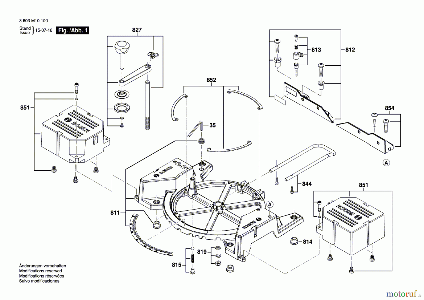  Bosch Werkzeug Kapp-/Gehrungssäge PCM 8 S Seite 1
