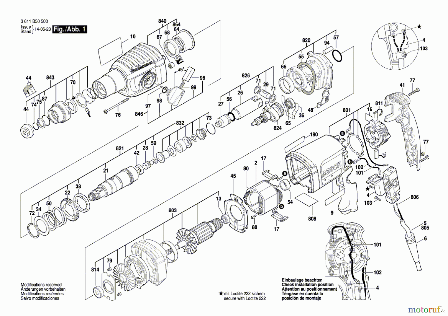  Bosch Werkzeug Bohrhammer GBH 2-23 REA Seite 1