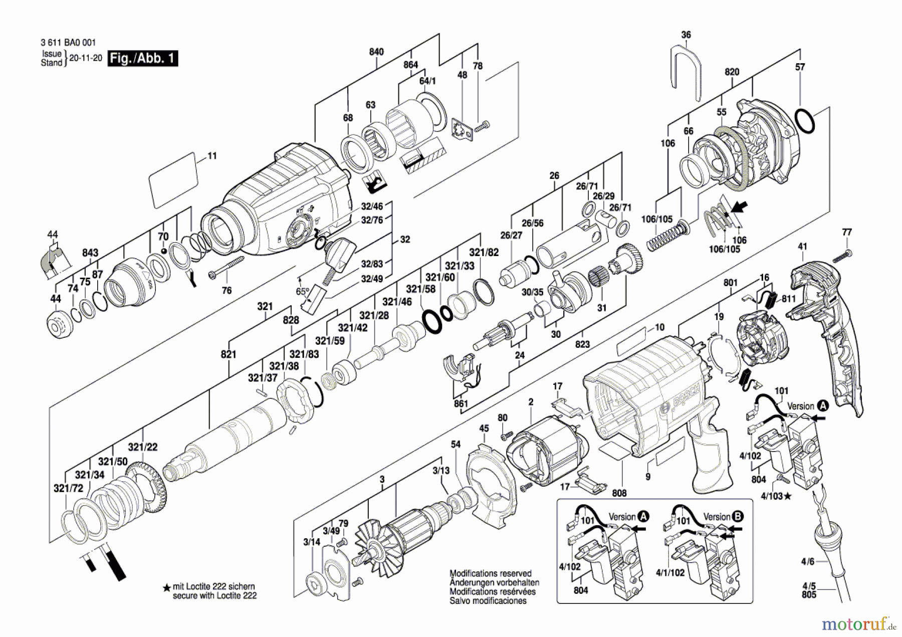  Bosch Werkzeug Bohrhammer --- Seite 1