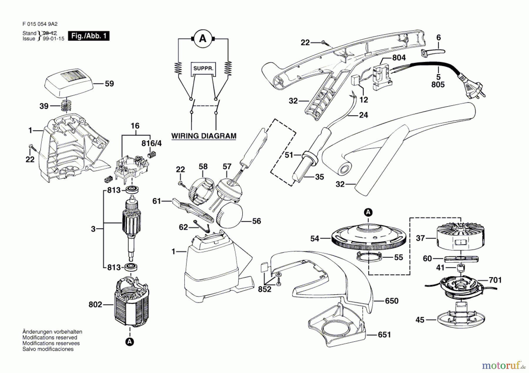 Bosch Gartengeräte Rasentrimmer 549H2 Seite 1