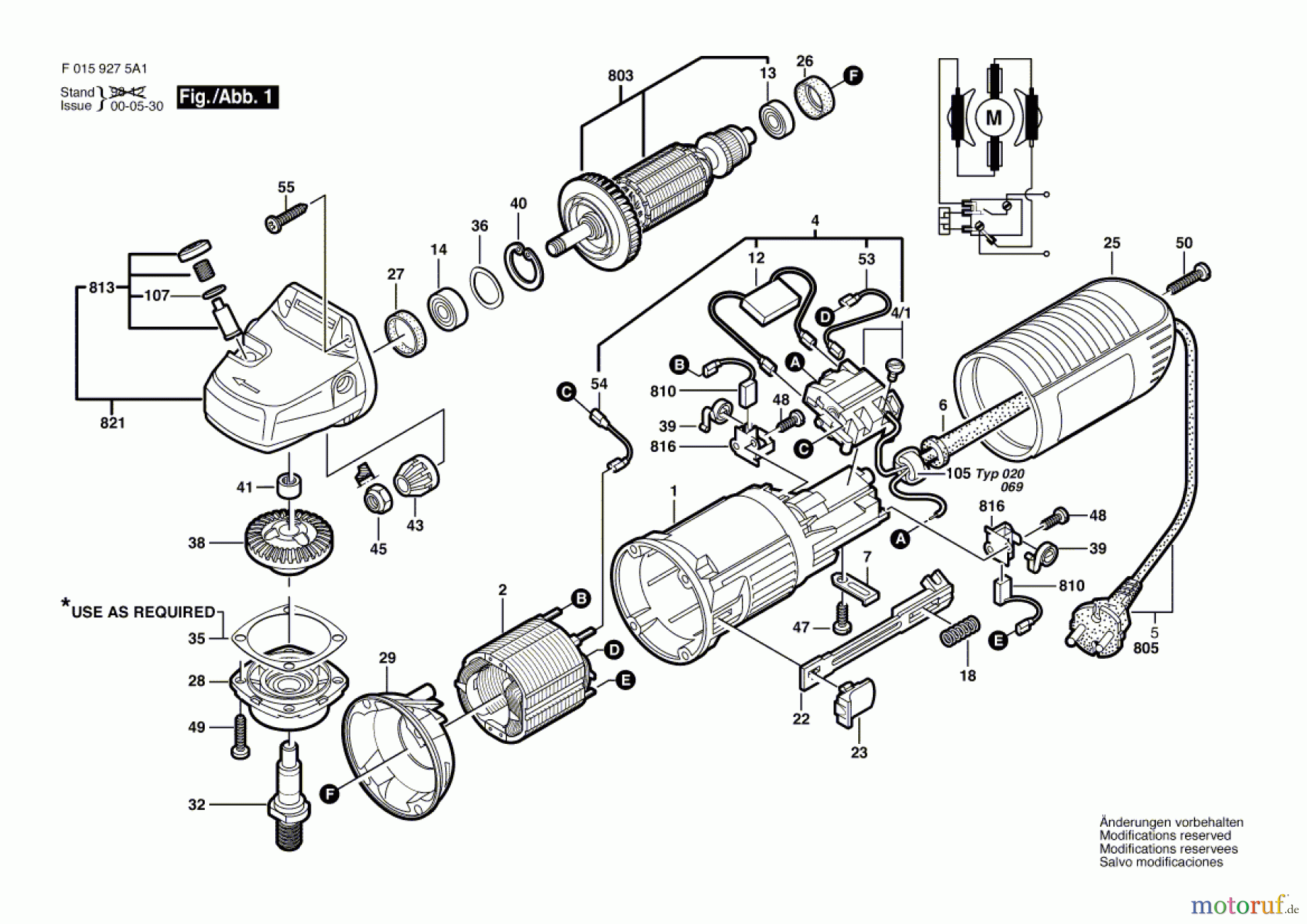  Bosch Werkzeug Winkelschleifer 9275 H1 Seite 1