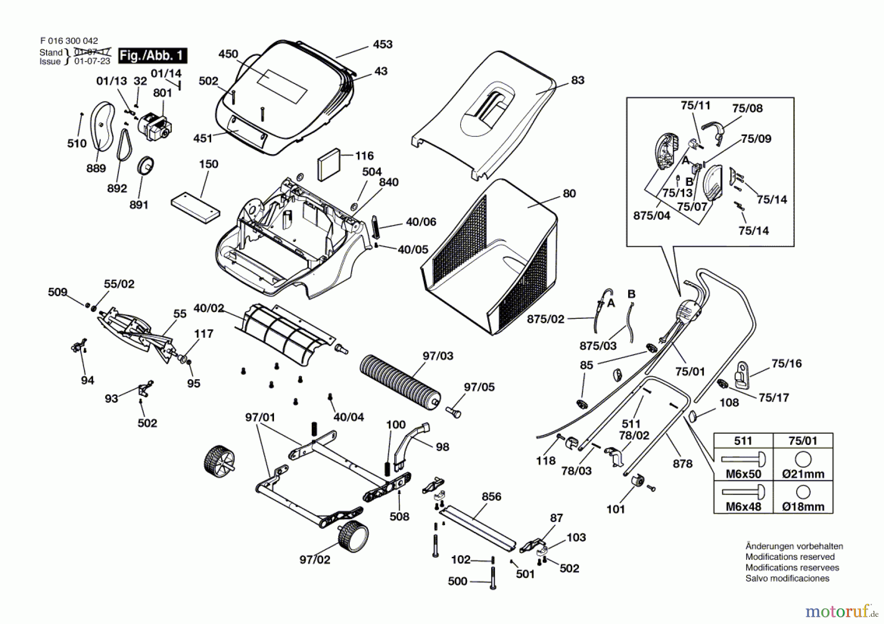  Bosch Gartengeräte Rasenmäher ELAN 32 Seite 1