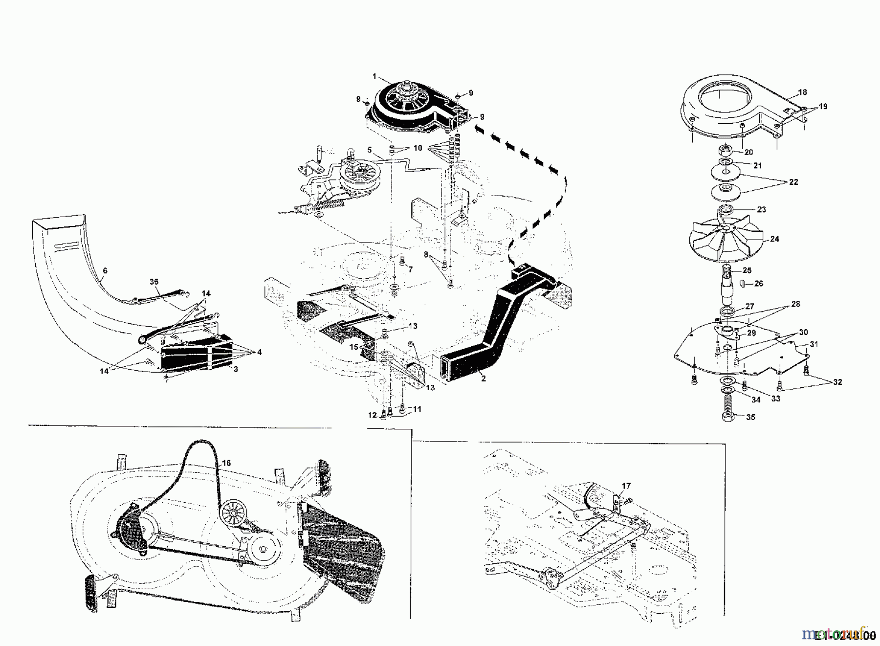 MTD Accessories Accessories garden and lawn tractors Blower device GAL 00197.02 (1992) Blower device