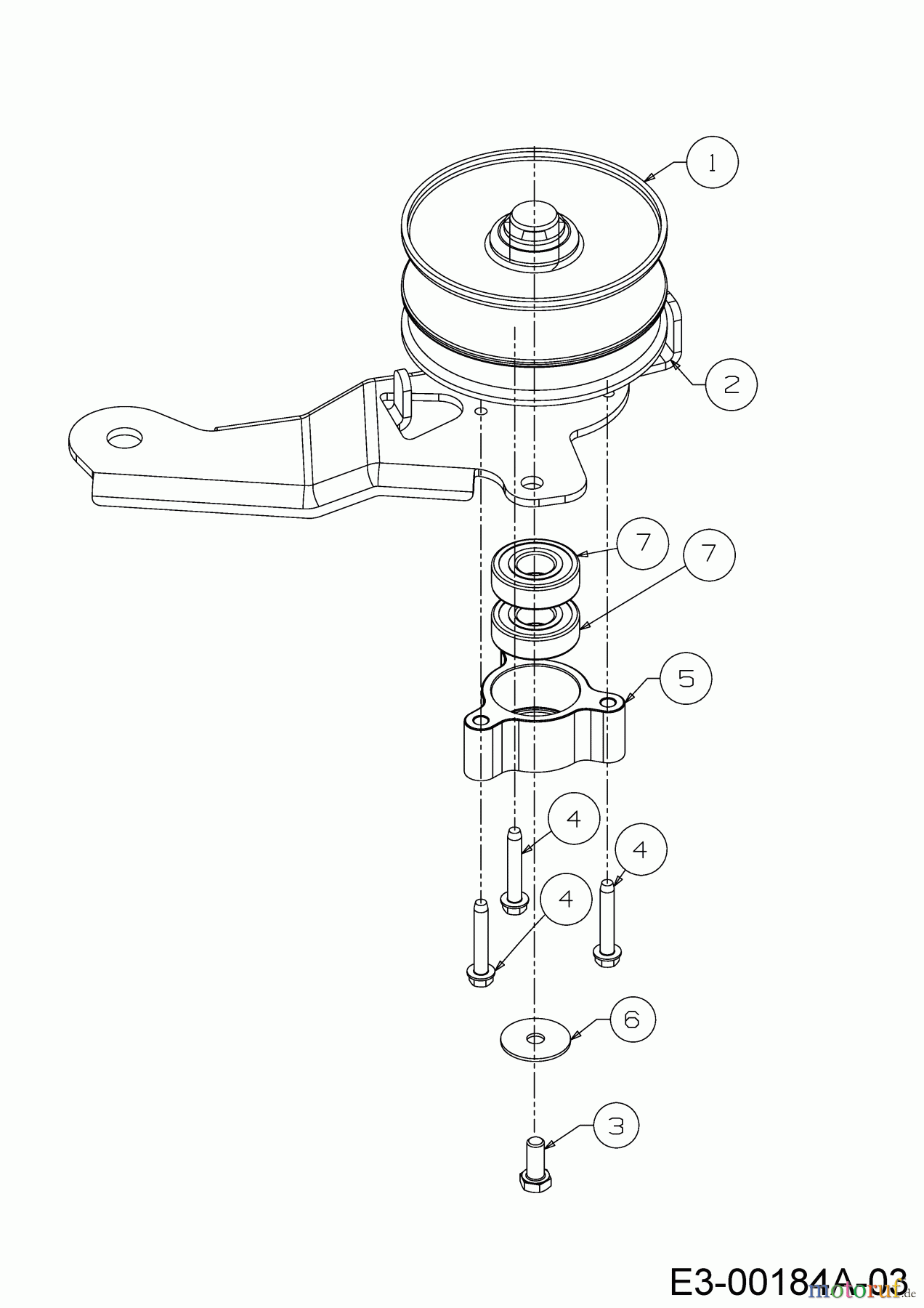 MTD Tracteurs de pelouse LT 107 EXTB 13HT76KG682 (2018) Variateur