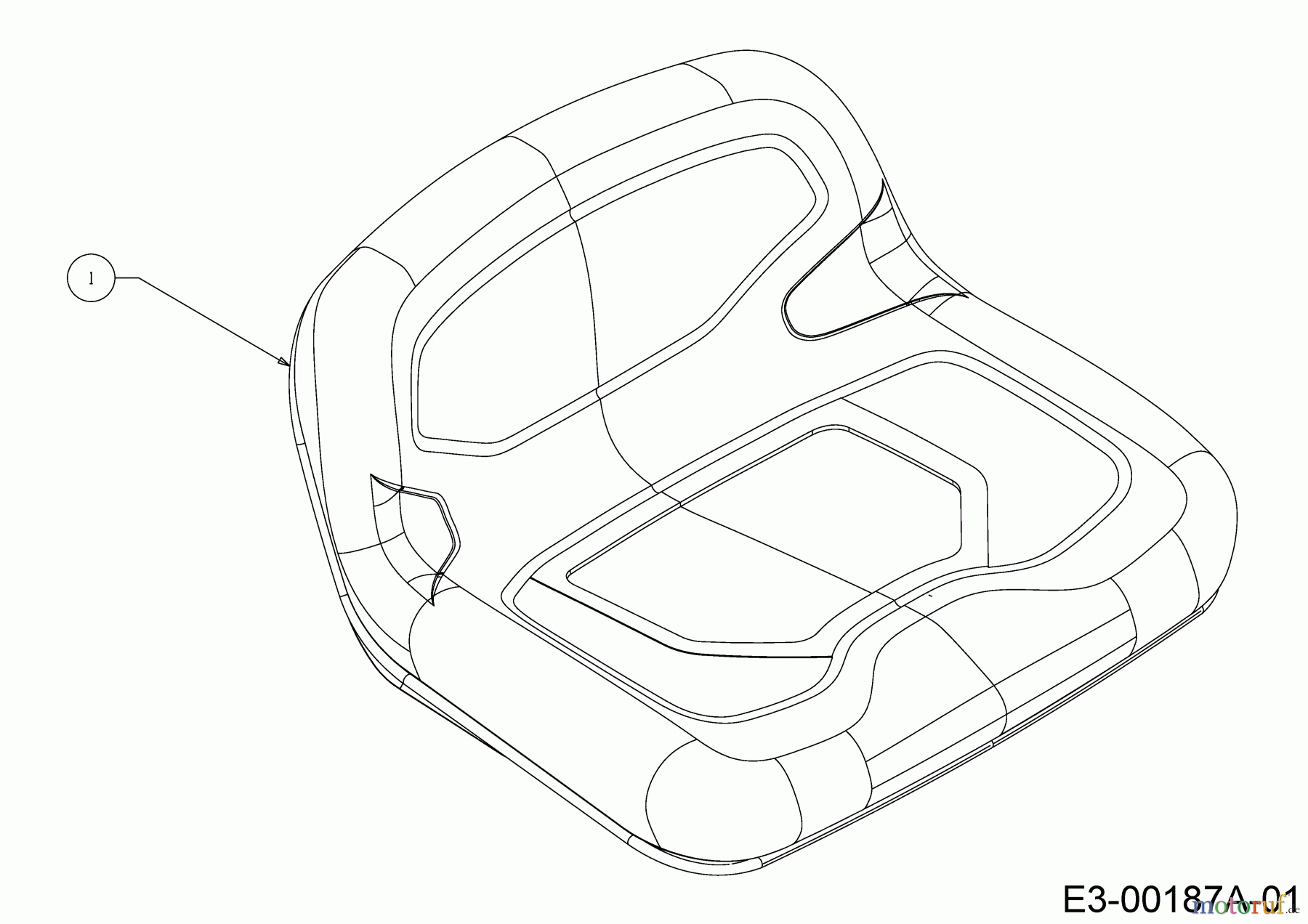  Troy-Bilt Lawn tractors Pony 42 13AD77KS309  (2018) Seat