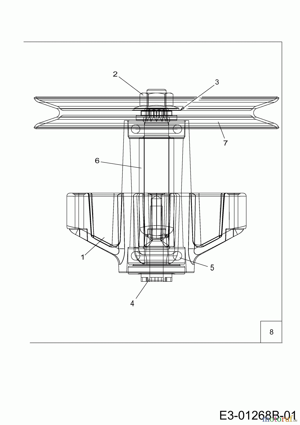  Greencut Lawn tractors AT 511/08 13AH760C439  (2008) Spindle 618-0139B