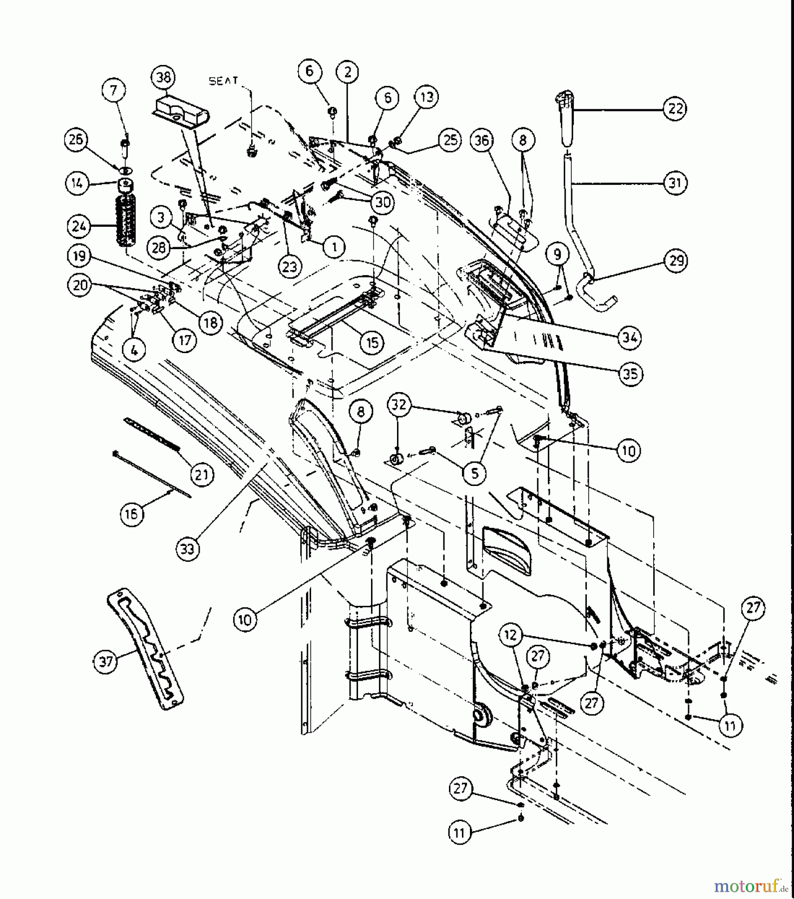  MTD Lawn tractors H 145 13AP418F678  (2001) Fender