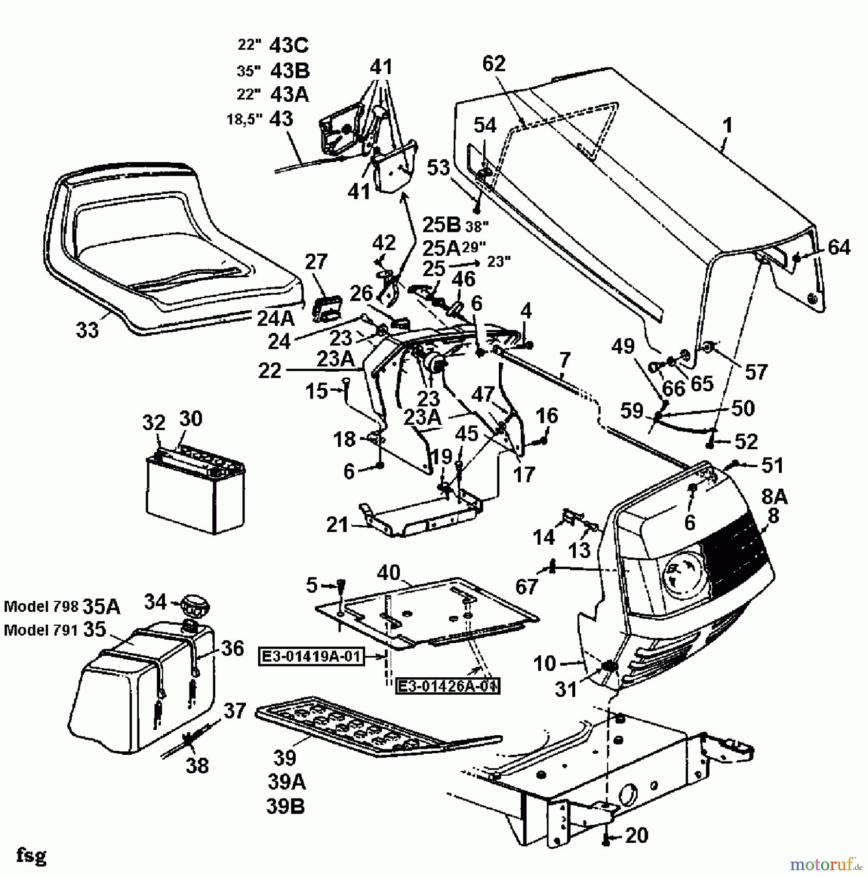  MTD Lawn tractors EH/145 13CP798N678  (2000) Engine hood 1-Style