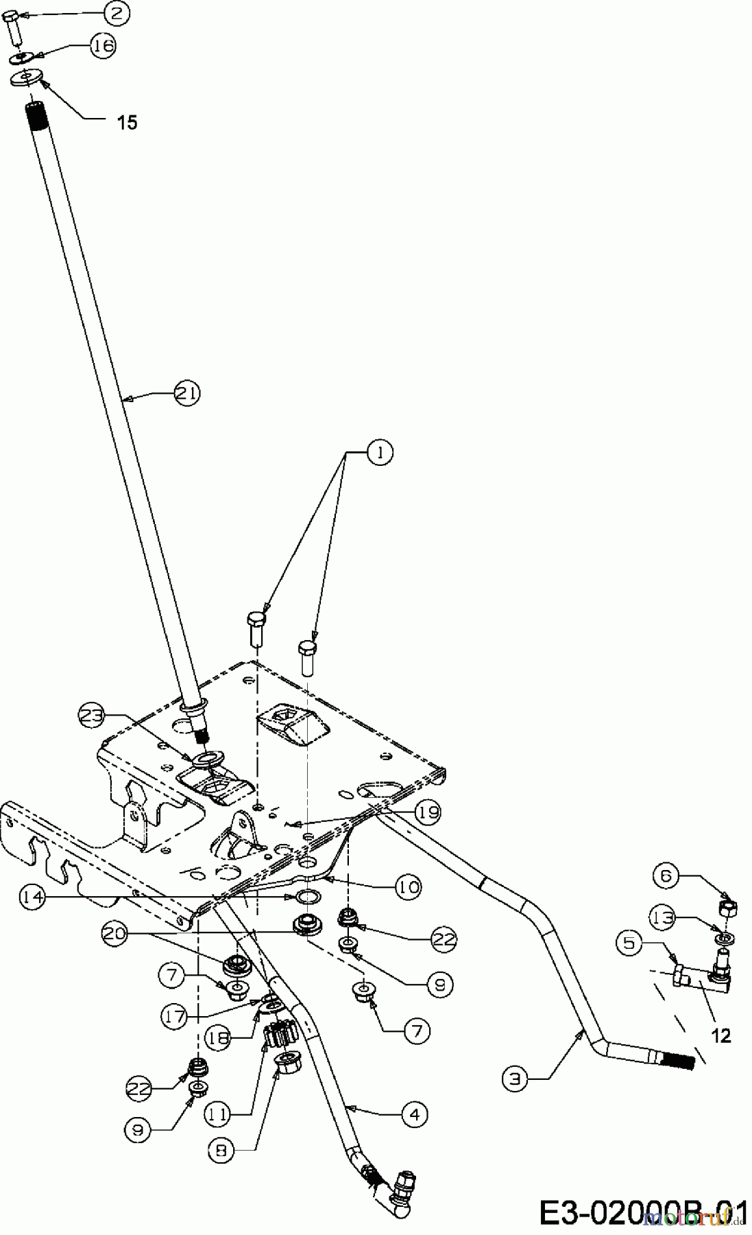  MTD Lawn tractors 180/105 H 13AT493N678  (2007) Steering