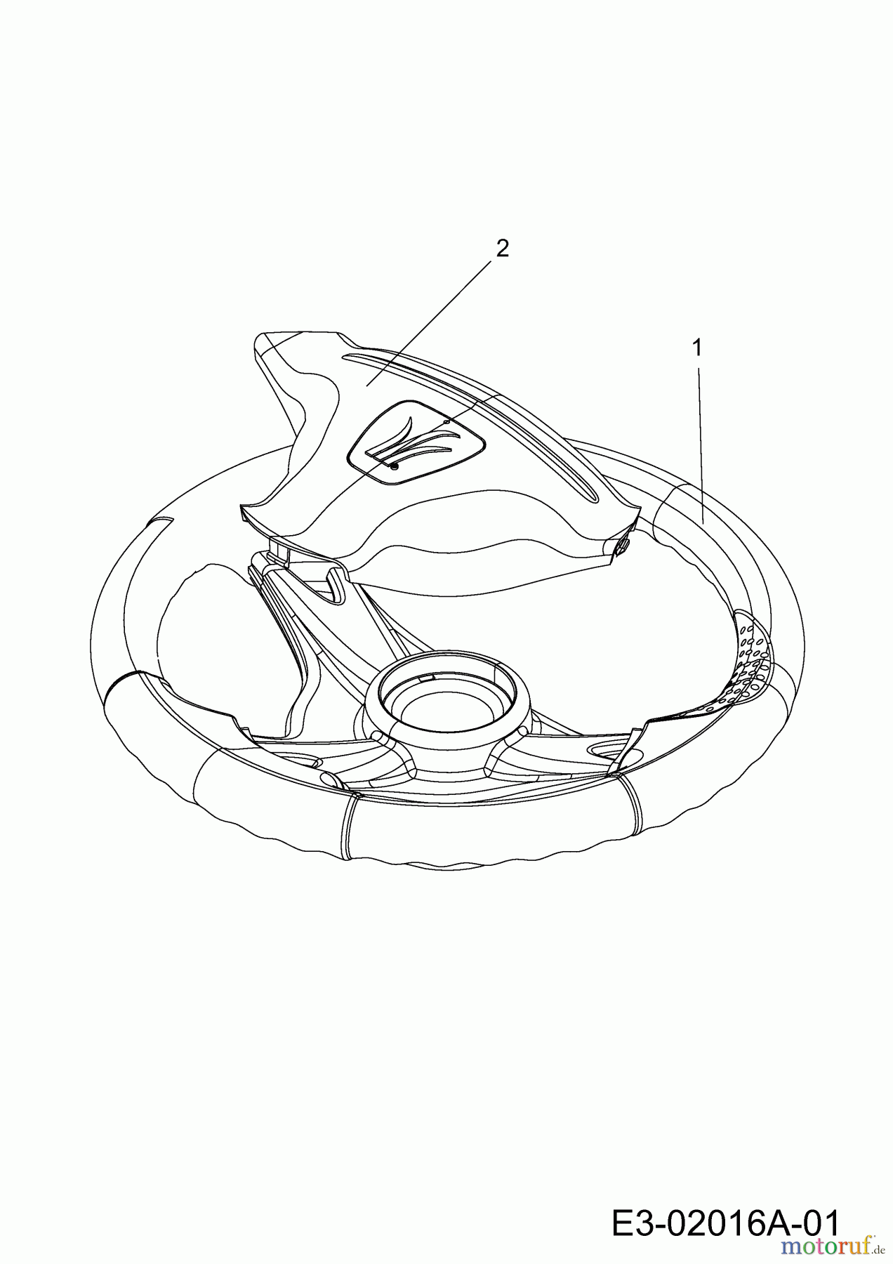  Gutbrod Lawn tractors JLX 76 R 13AH77GC690  (2010) Steering wheel