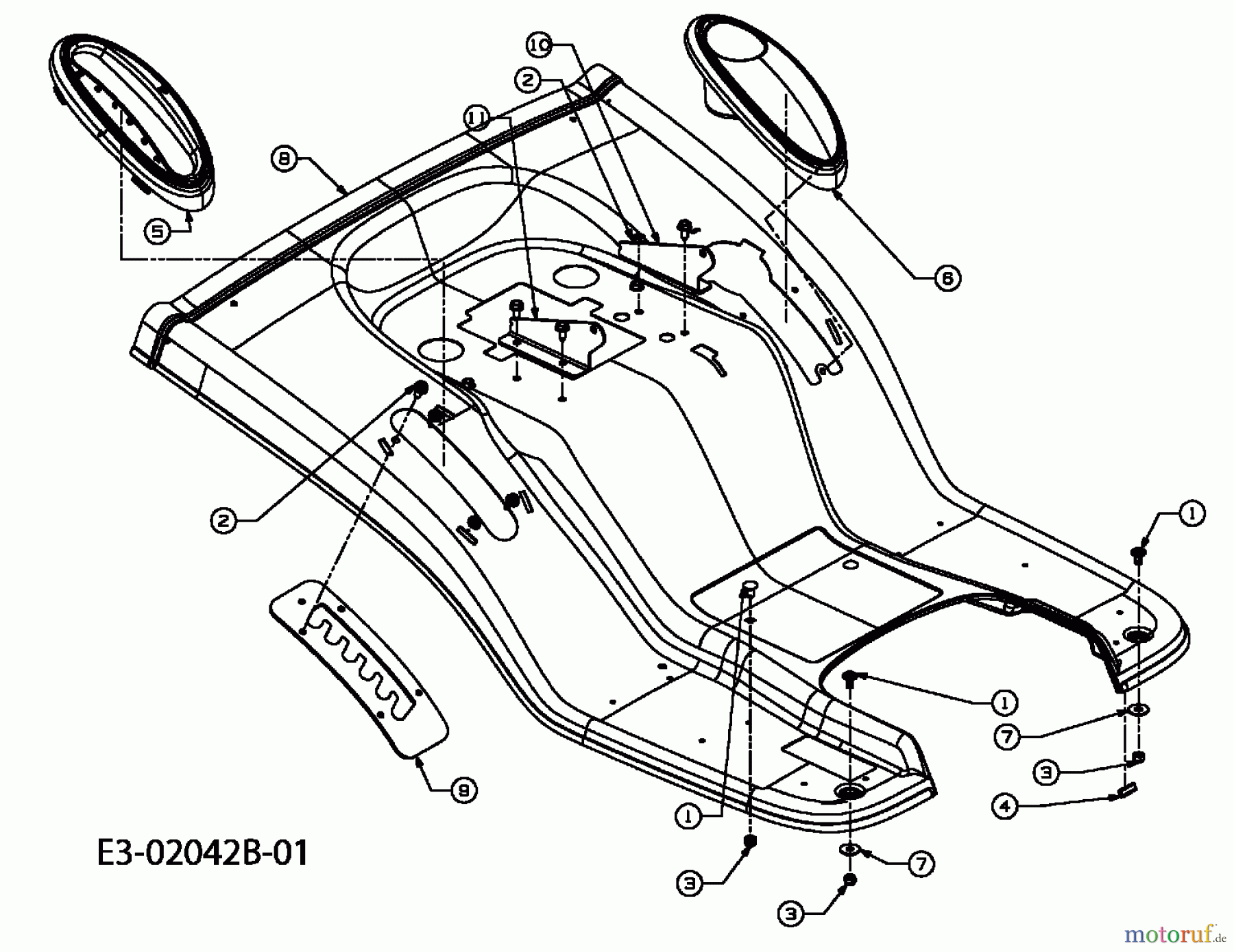  Bolens Lawn tractors BL 175/105 H 13A3511N684  (2007) Fender