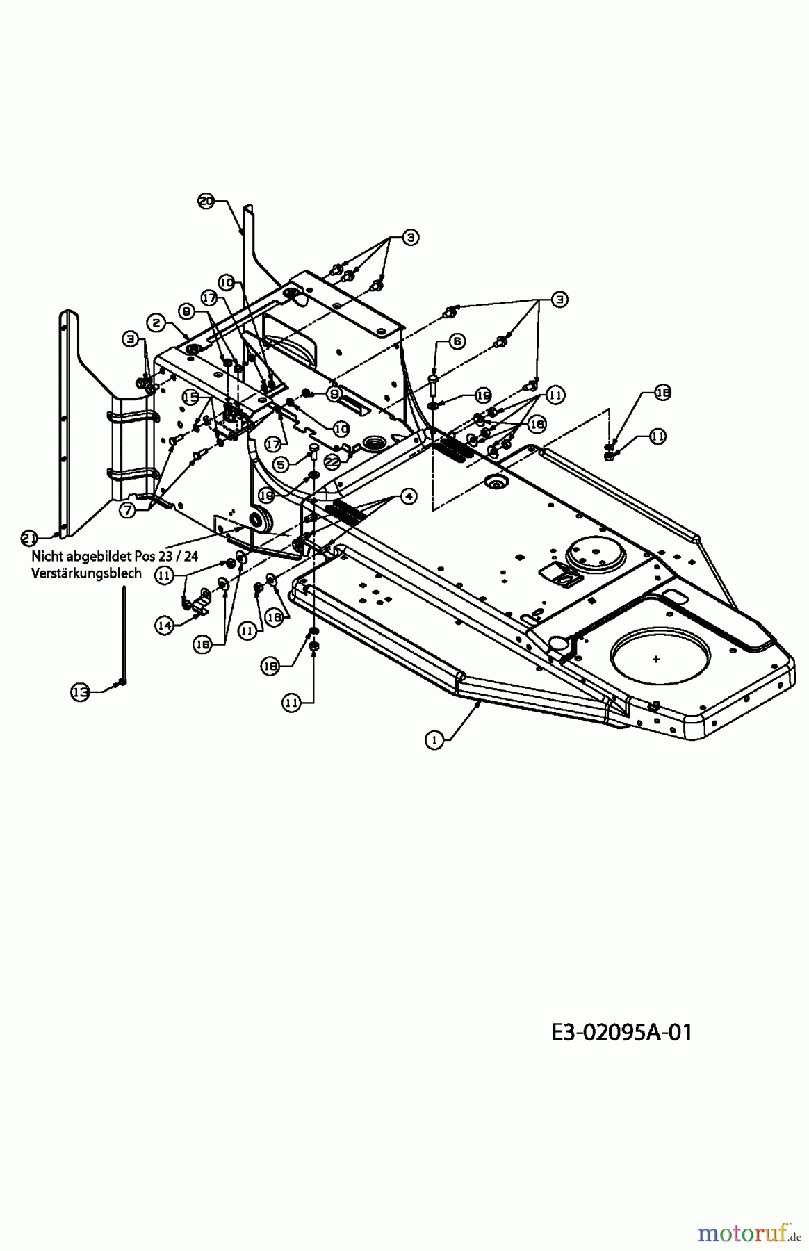  Motec Lawn tractors MTR 300 13D1457E640  (2004) Frame