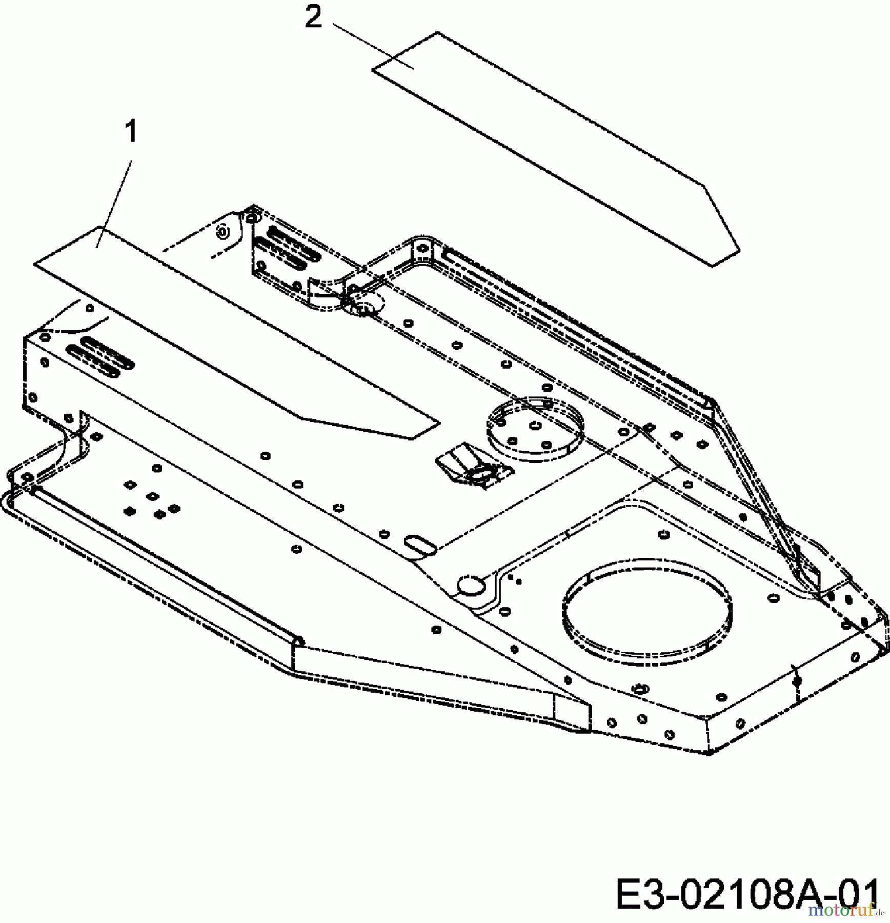  MTD untill 2011 Lawn tractors RS 120/96 13D1450F600  (2007) Foot pad