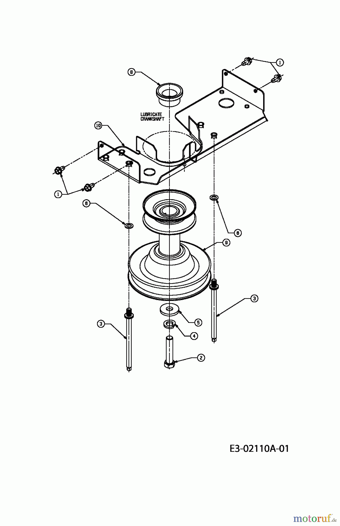  Greencut Lawn tractors AT 511/07 13D1450C439  (2007) Engine pulley