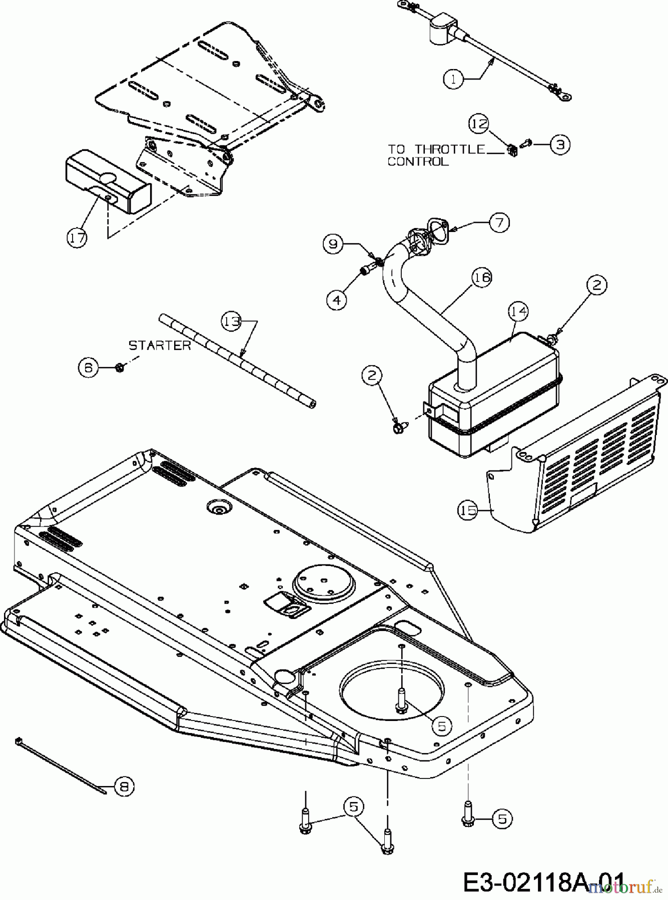  Edenparc Lawn tractors EP 135/96 13DH479F408  (2007) Engine accessories