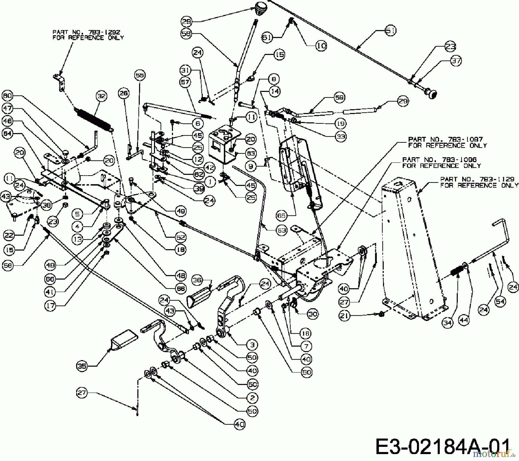  Lawnflite Lawn tractors 404 13B4065-611  (2007) Pedals