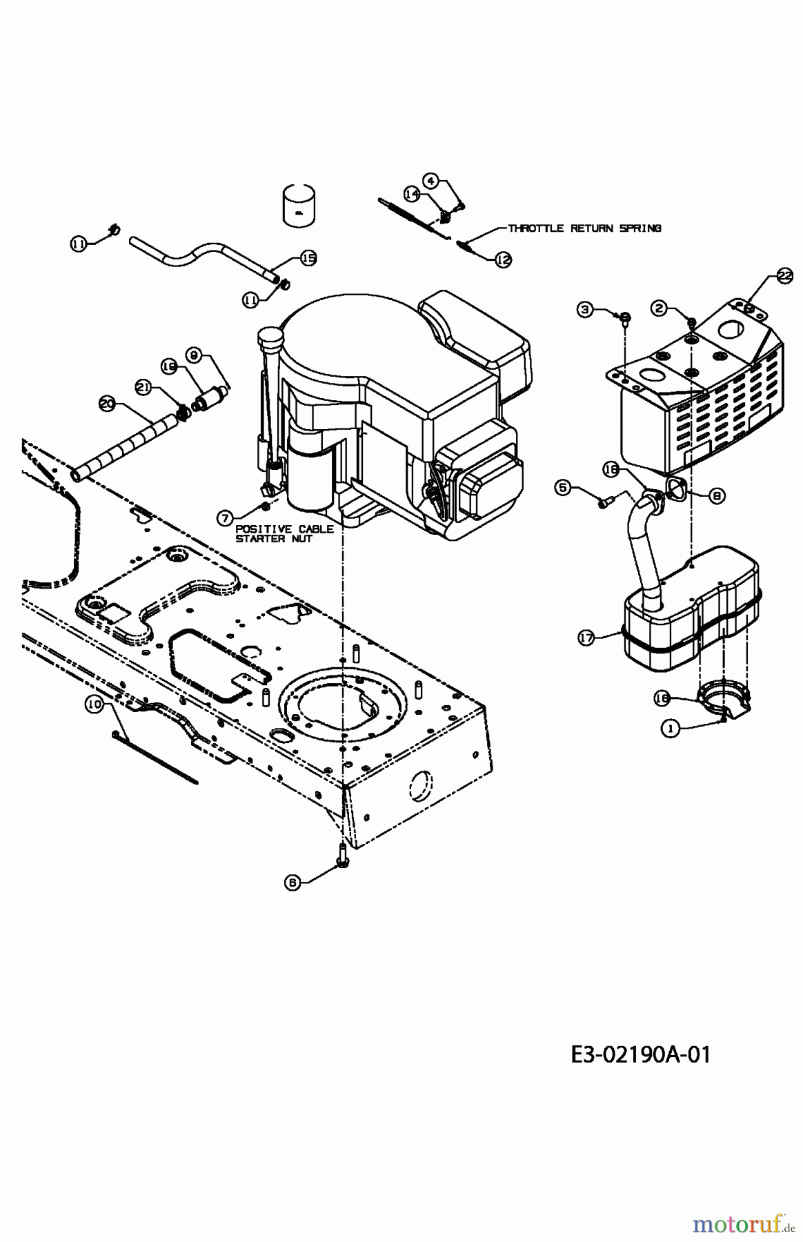  Yard-Man Lawn tractors AF 6135 13AA604F643  (2004) Engine accessories