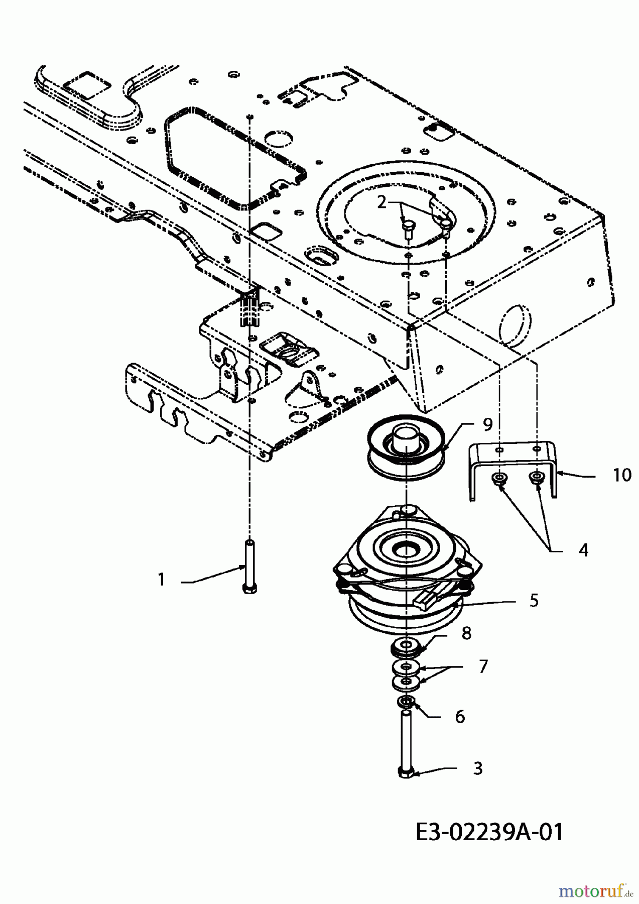  Gutbrod Lawn tractors SLX 117 S 13AT606H690  (2002) Electric clutch, Engine pulley