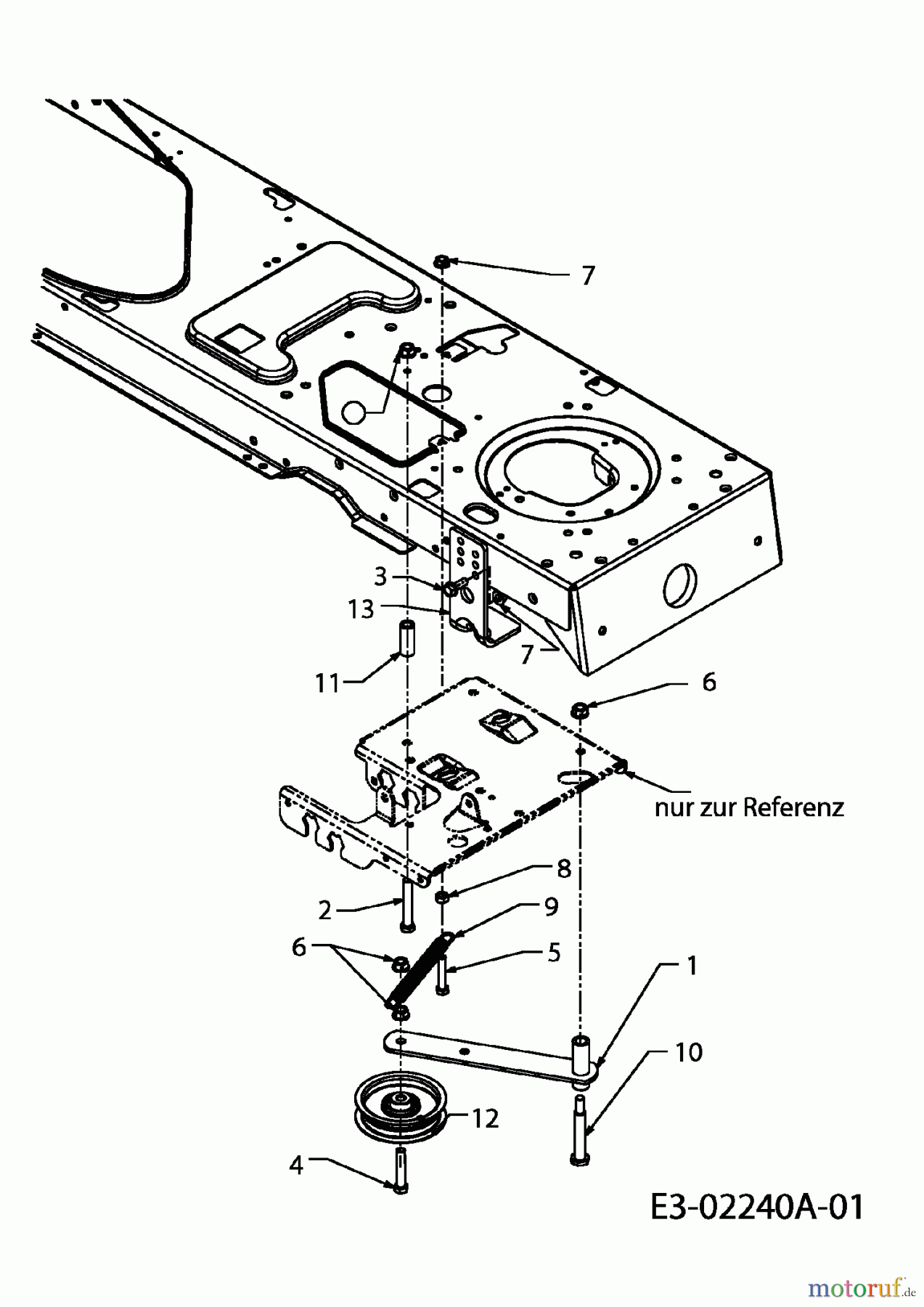  Yard-Man Lawn tractors AH 6180 13AT604H643  (2002) Tension pulley