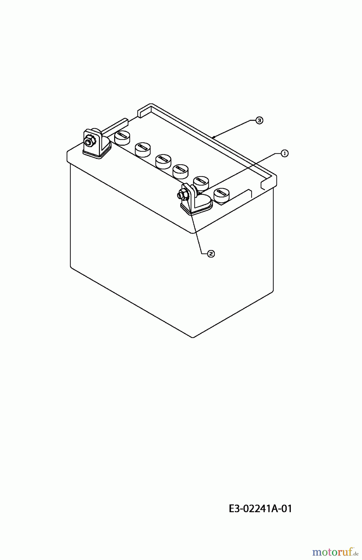  Gutbrod Lawn tractors DLX 107 SHL 13AT616G690  (2004) Battery