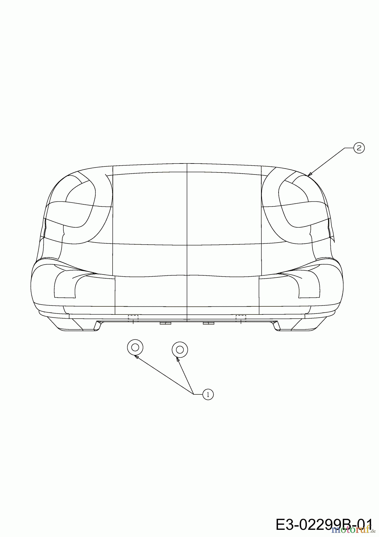  Lawnflite Lawn tractors 503 13B-332-611  (2005) Seat