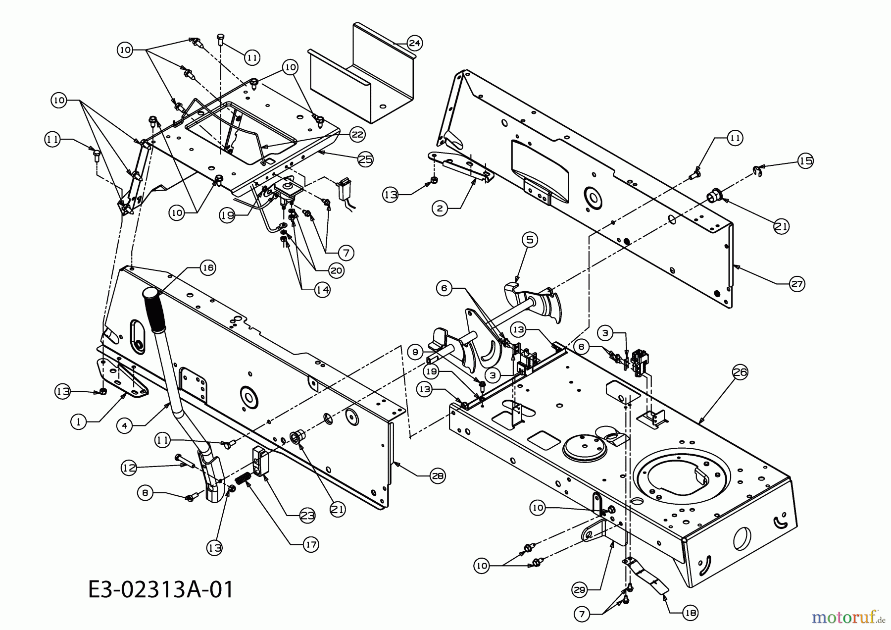  Stiga (MTD) Lawn tractors 12,5-96 13AC660F647  (2004) Frame