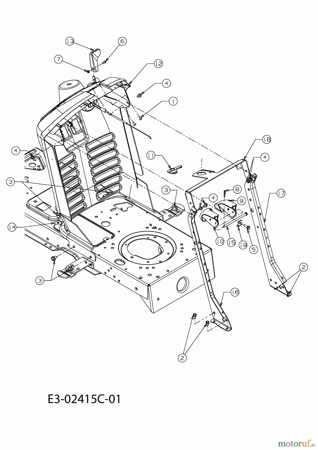  Cub Cadet Lawn tractors CC 1015 RD-E 13CV51CE403  (2009) Dashboard