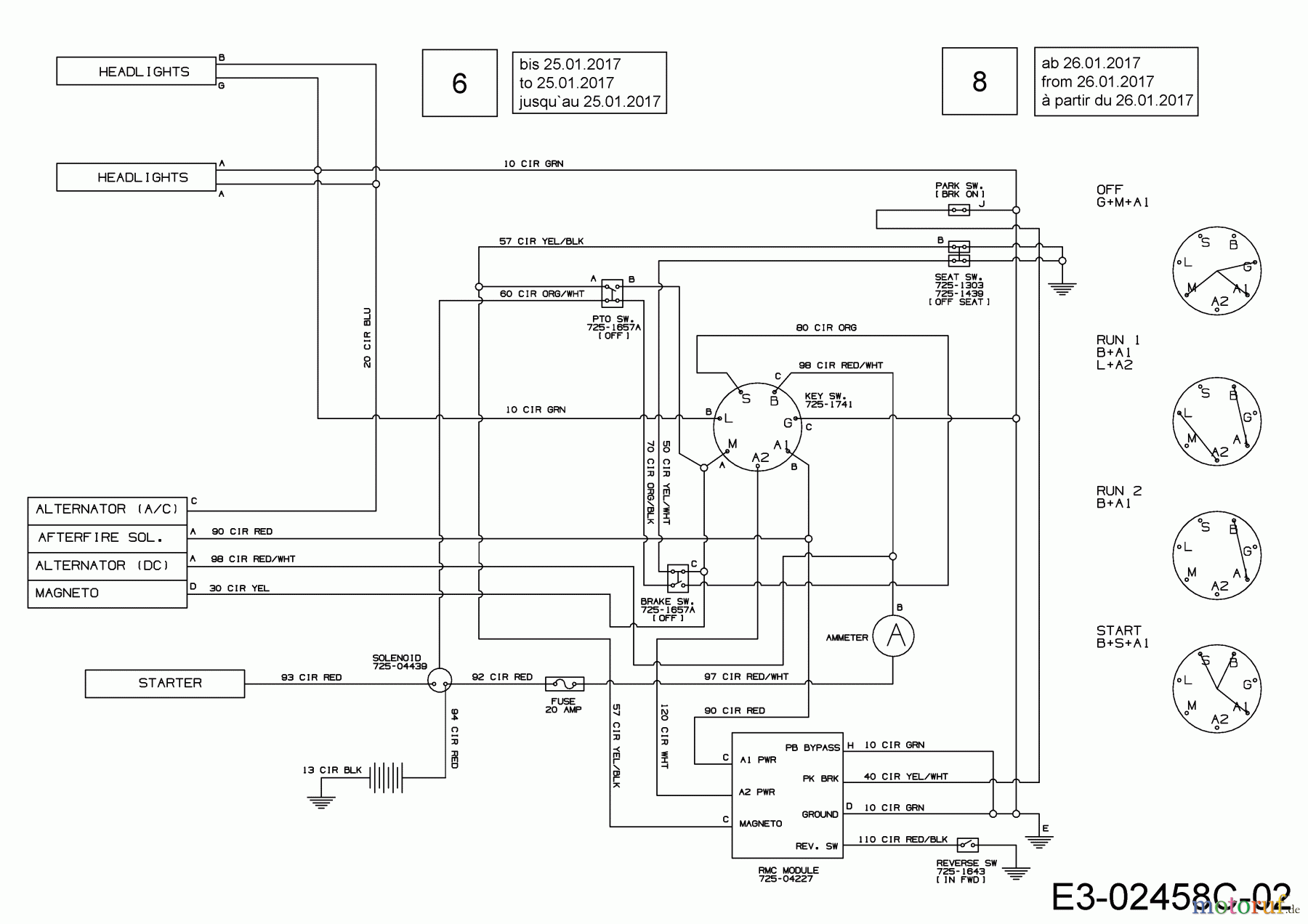  MTD Lawn tractors 22/46 13AT77KT308  (2018) Wiring diagram