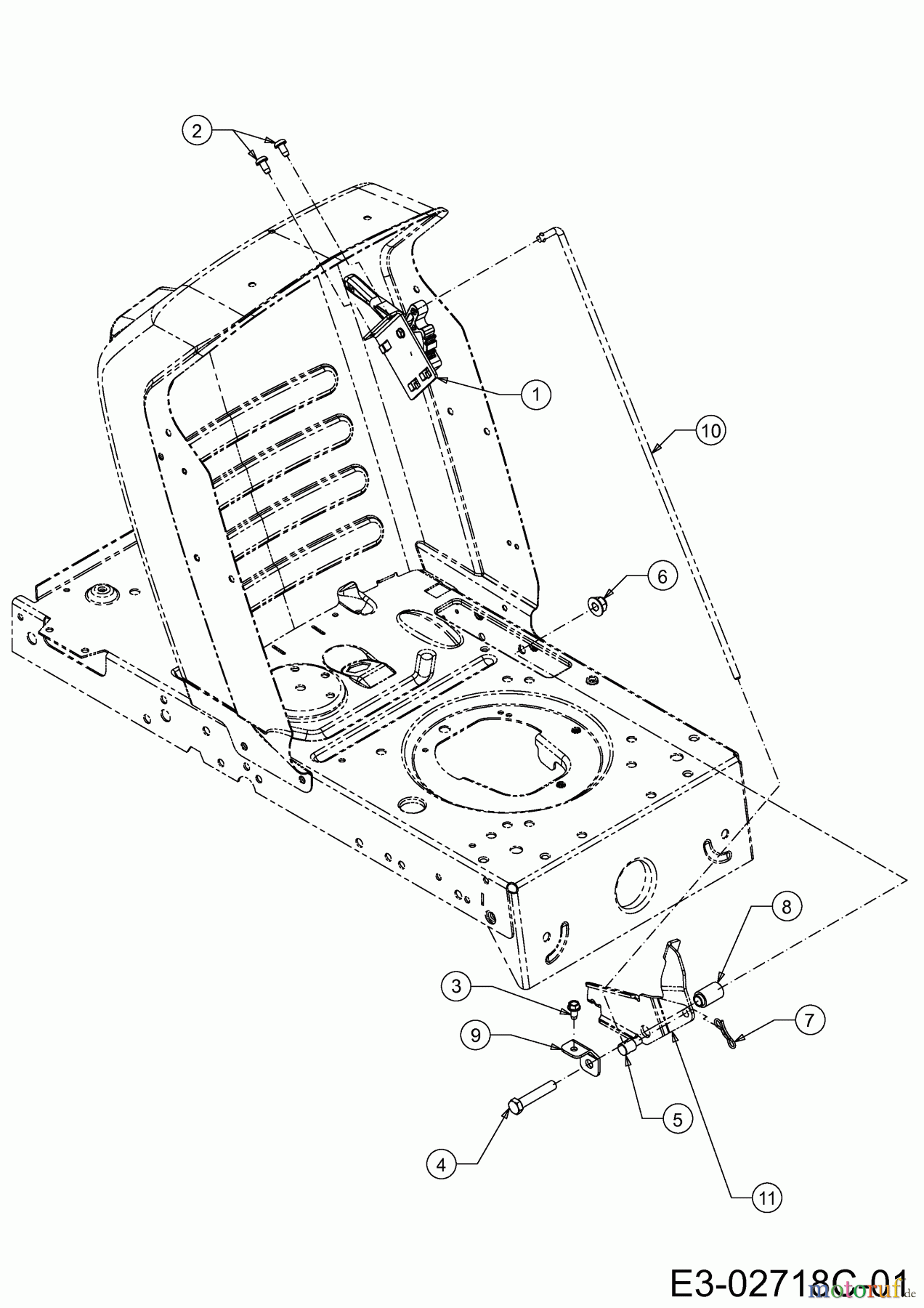  MTD Lawn tractors 125/96 L 13CH761F615  (2011) Speed control