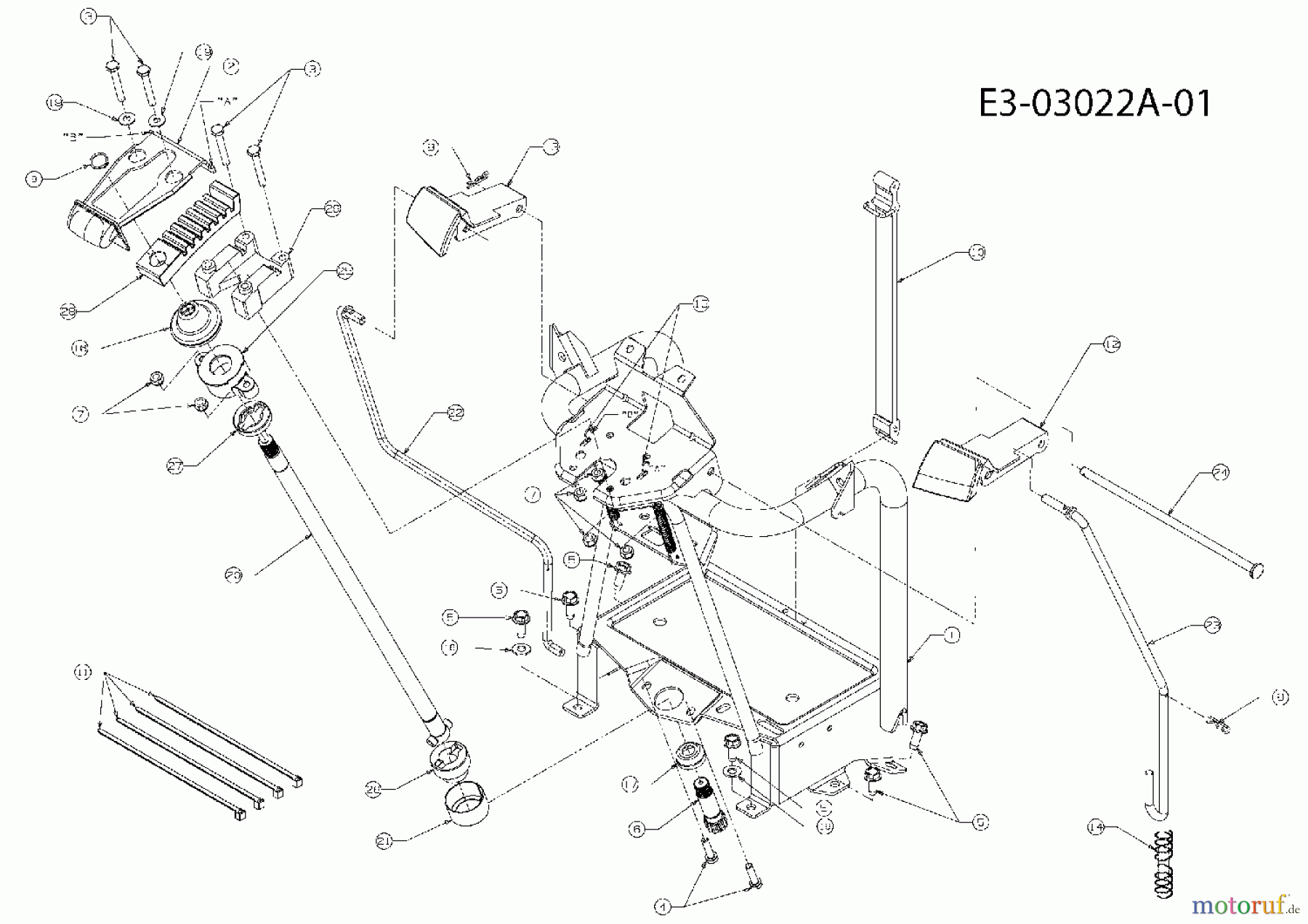  Cub Cadet Garden tractors HDS 3235 14B-692-603  (2008) Pedals