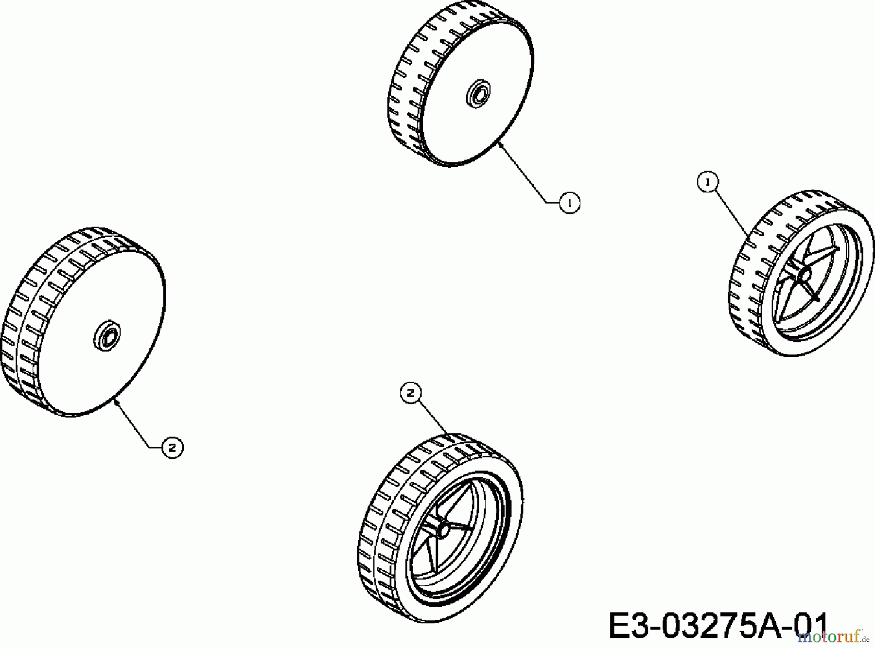  MTD Electric mower E 40 W 18D-N4S-600  (2010) Wheels