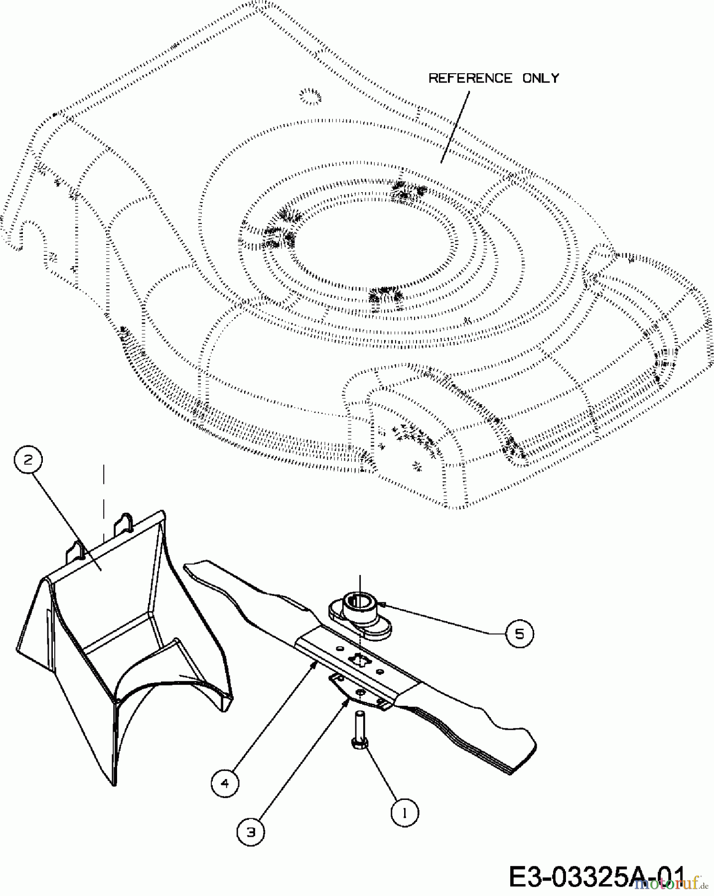  M Tech Petrol mower self propelled M 5355 SP 12C-84MF605  (2008) Blade, Blade adapter, Mulch plug